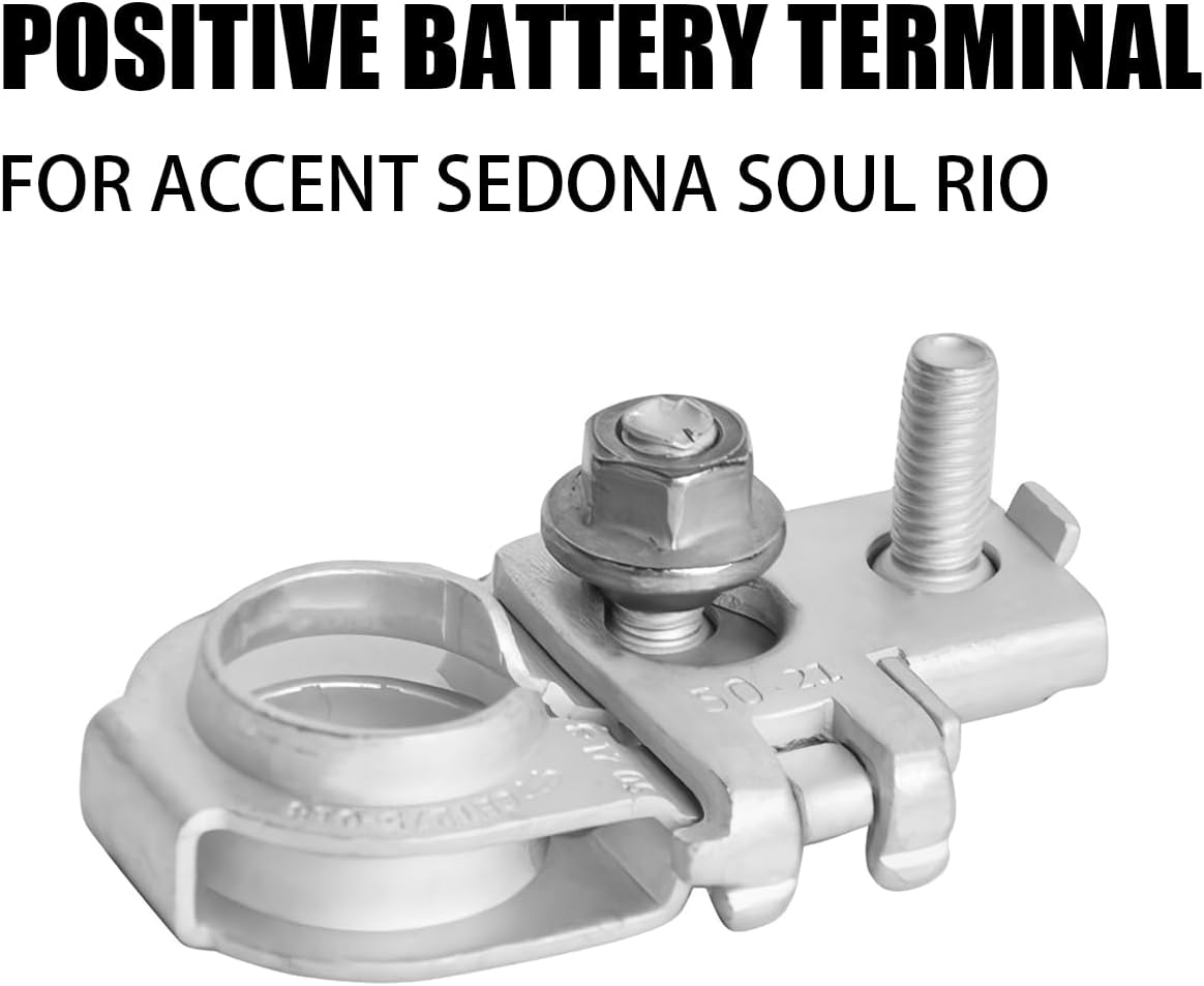 Battery Terminal Connector, Top Post Positive Battery Terminal, Replaces Part Number 91980-3X010, Compatible with G80 G90 2015-2020 EV Rio 2015-2020 and More, Car Accessories - Image 3