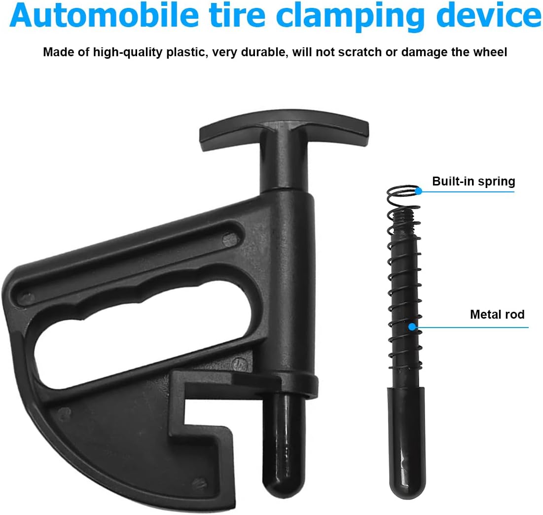 2PCS Car Tire Changer, Nylon Vehicle Tire Bead Clamp Drop Center Tool, Heavy Duty Automotive Rim Pry Tire Changer Wheel Changing Helper Accessories, Universal for Most Cars - Image 3
