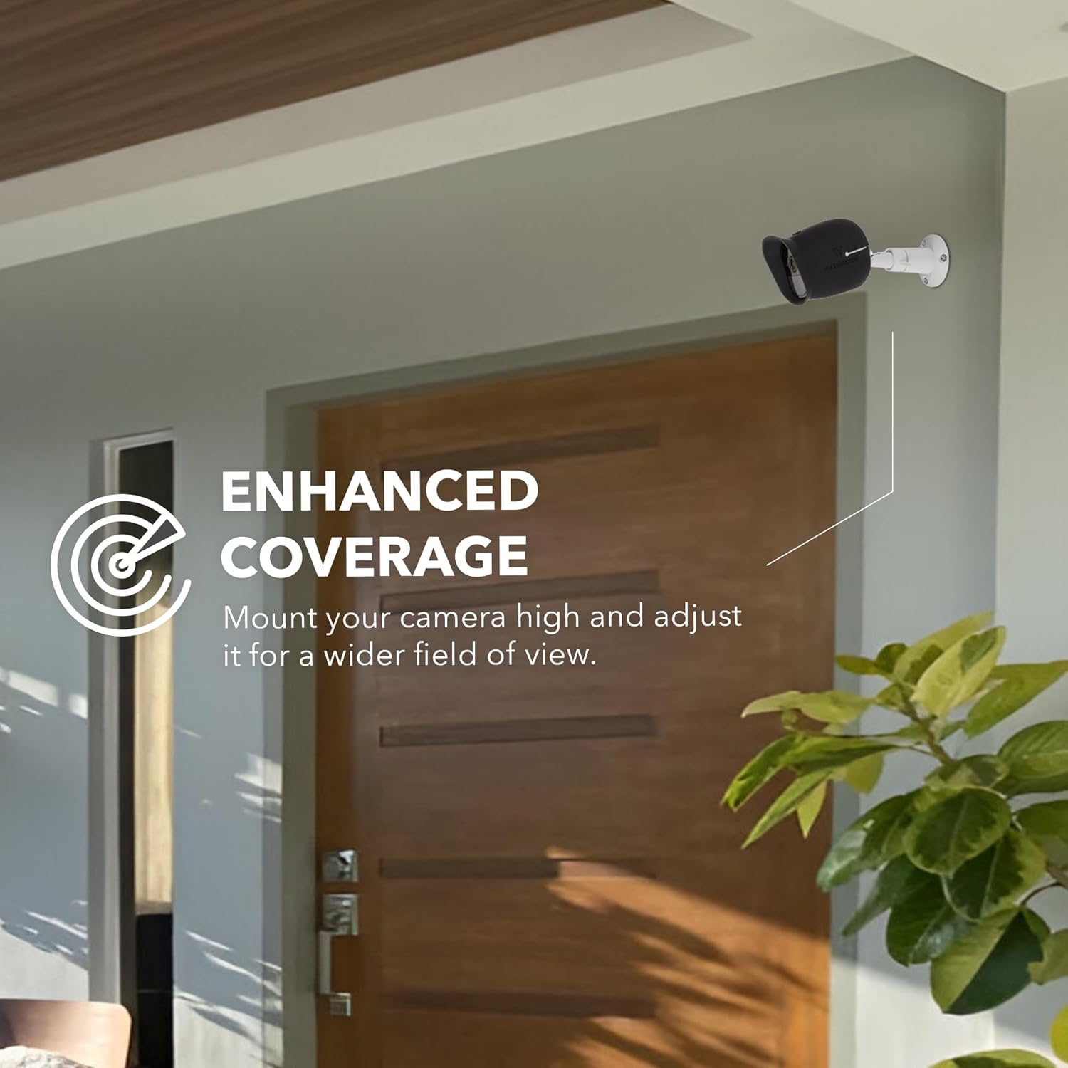Adjustable Metal Wall Mount for Arlo Essential 3rd Gen/2nd/1st/Go 2/Arlo Pro (6th Gen)/Pro 5S 2K/Pro/4/3/Ultra (3rd Gen)/Ultra 2/Ultra & Ring Stick Up Cam (Battery/Plug-In) (2-Pack, White) - Image 5