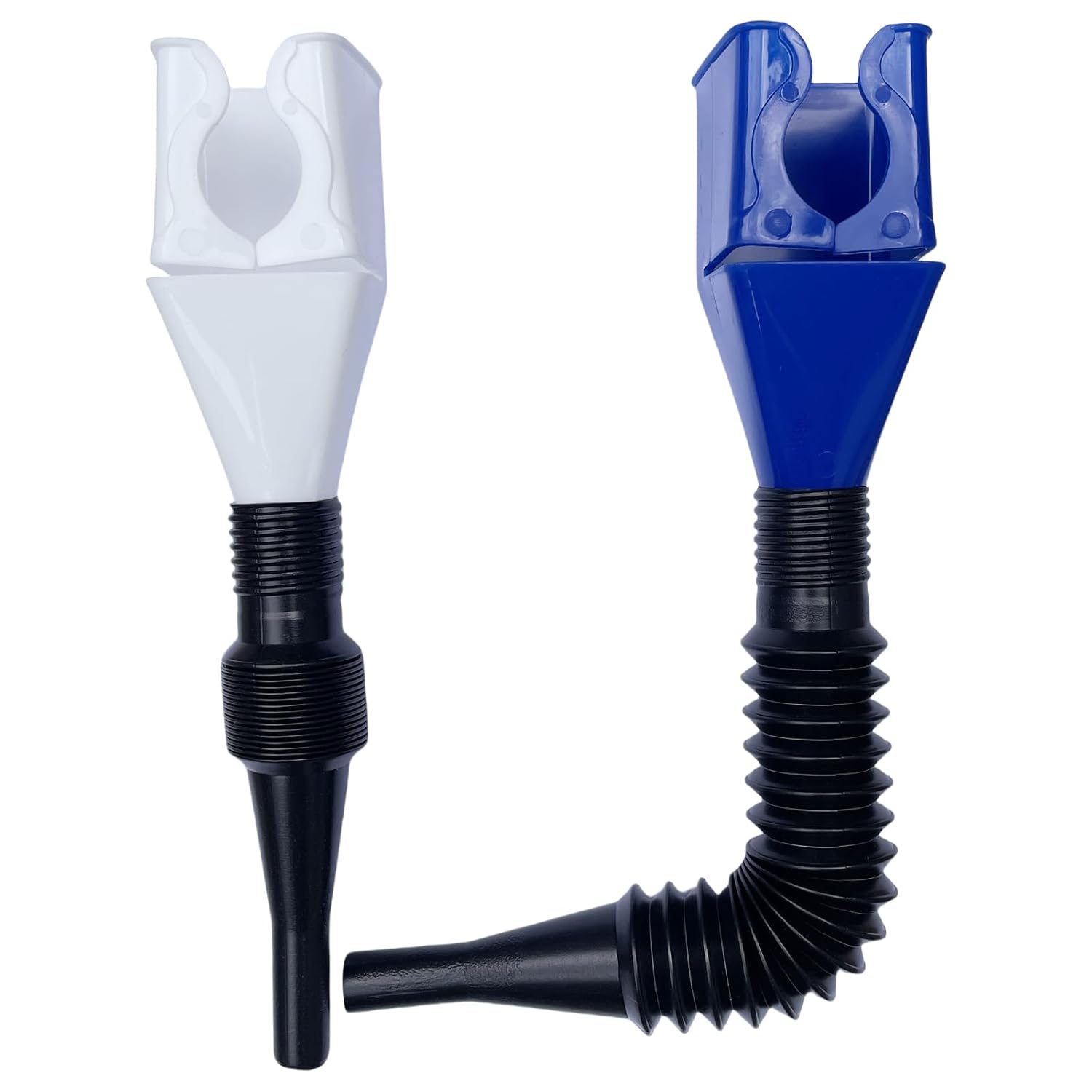 Funnels for Automotive Use,2pcs Retractable Auto Fuel Funnel for Oil Change,Filling Water,Gasoline,Coolant in Cars - Image 1