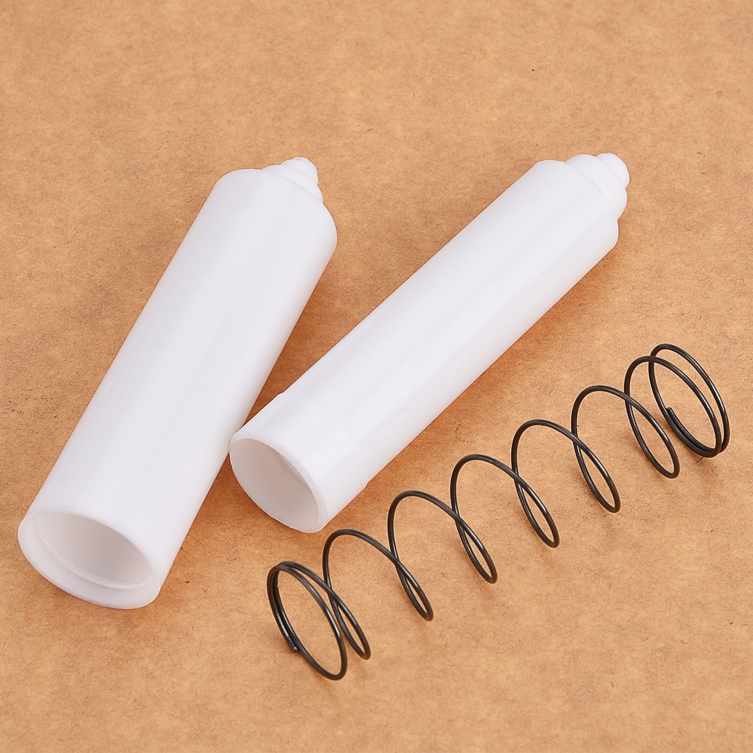 2 Pcs Universal Toilet Paper Holder Replacement Rod Spring Loaded Plastic Retractable Paper Replacement Rod Toilet Tissue Roll Holder Insert for Bathroom Home Fixture Accessories(White) - Image 6
