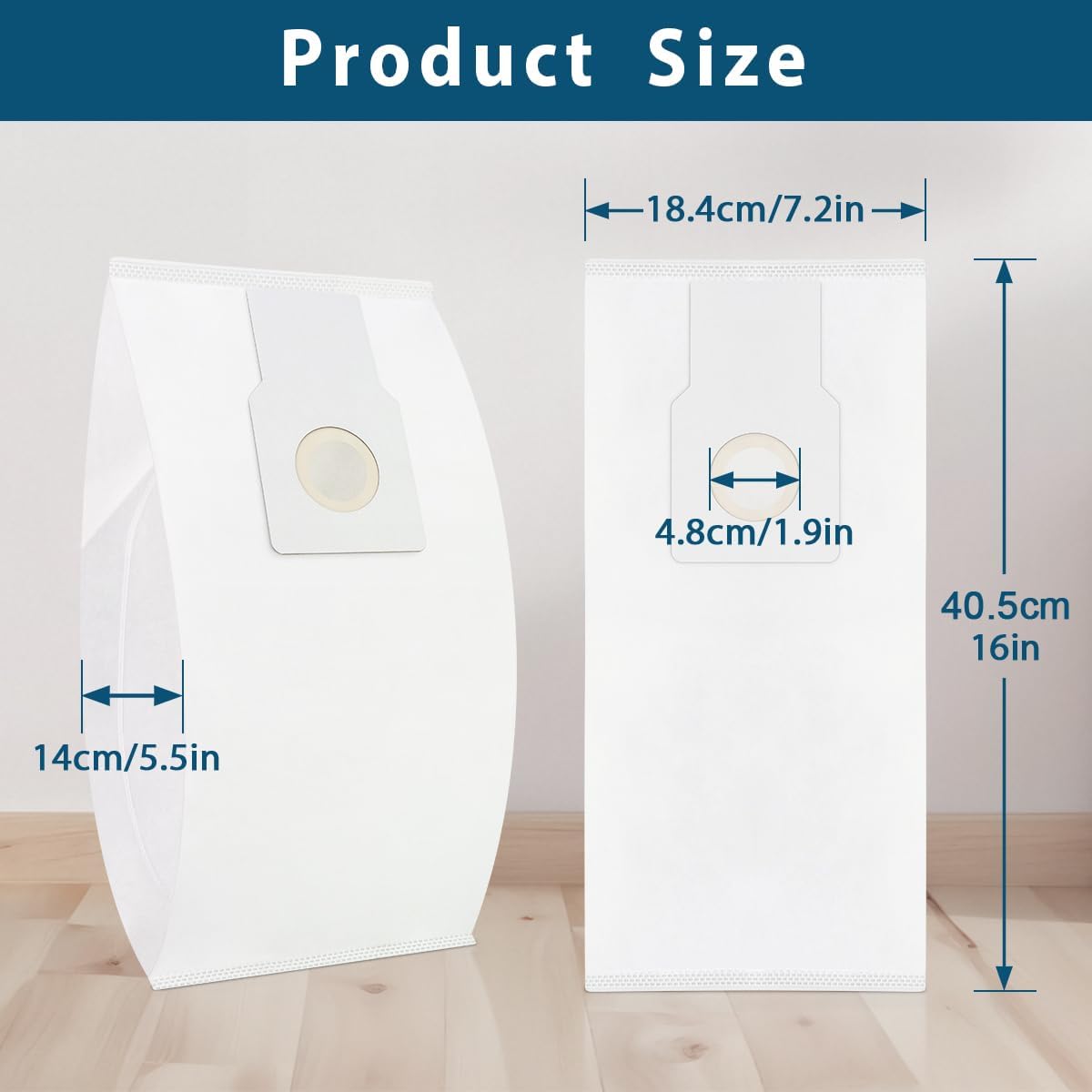8 Pack 53294 Style O HEPA Cloth Vacuum Bags Replacement Compatible with Kenmore Upright Vacuum Cleaner 53293 50690 31140 31150 BU1005 BU1018, Compare to Part 20-53294 20-50690 - Image 2