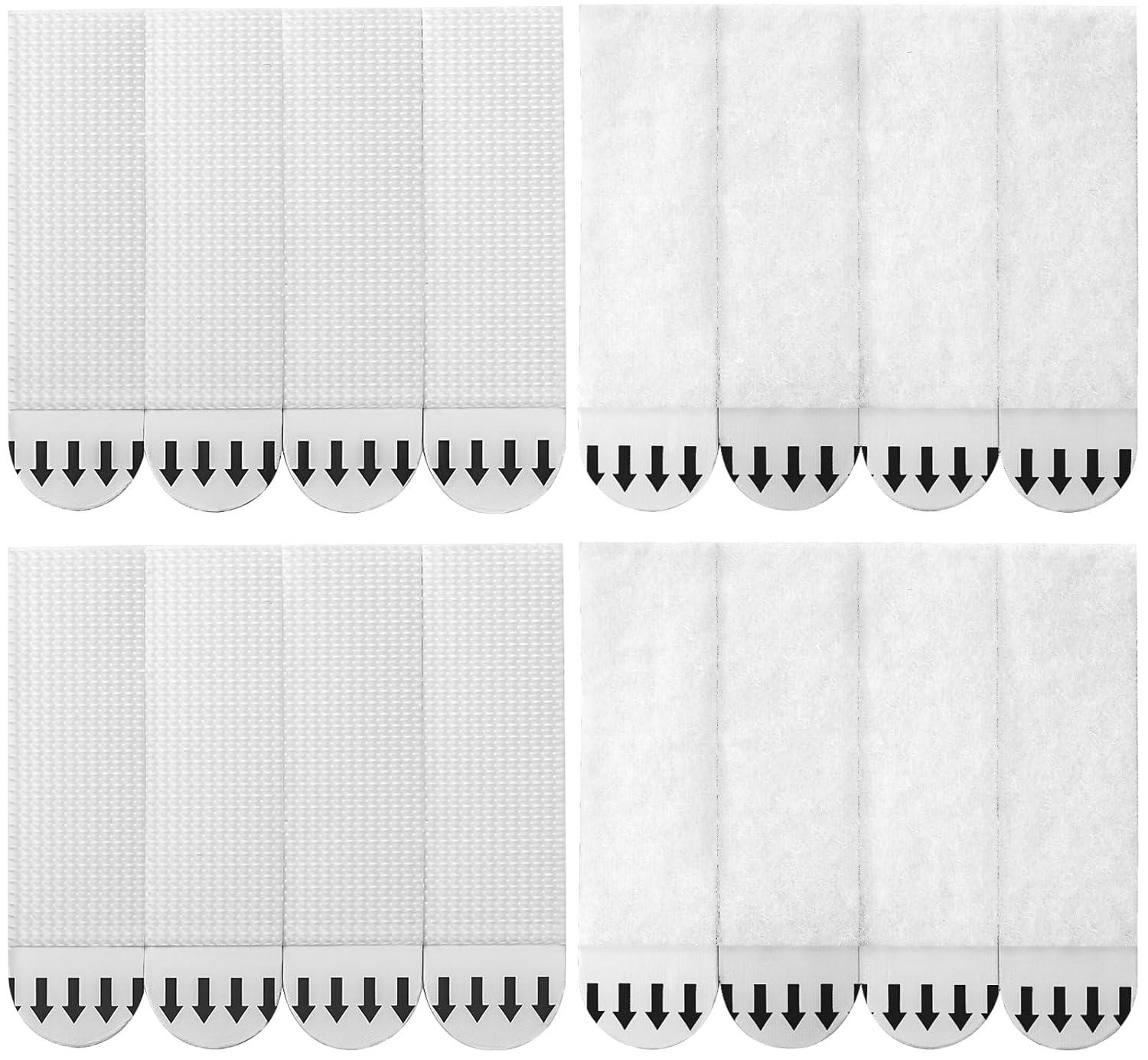 Medium Picture Hanging Strips Heavy Duty,20-Pairs(40 Strips) Sticky Picture Hangers for Walls Hanging Without Nail,Damage Free No Nails Refill Adhesive Poster Frame Mounting, White - Image 1