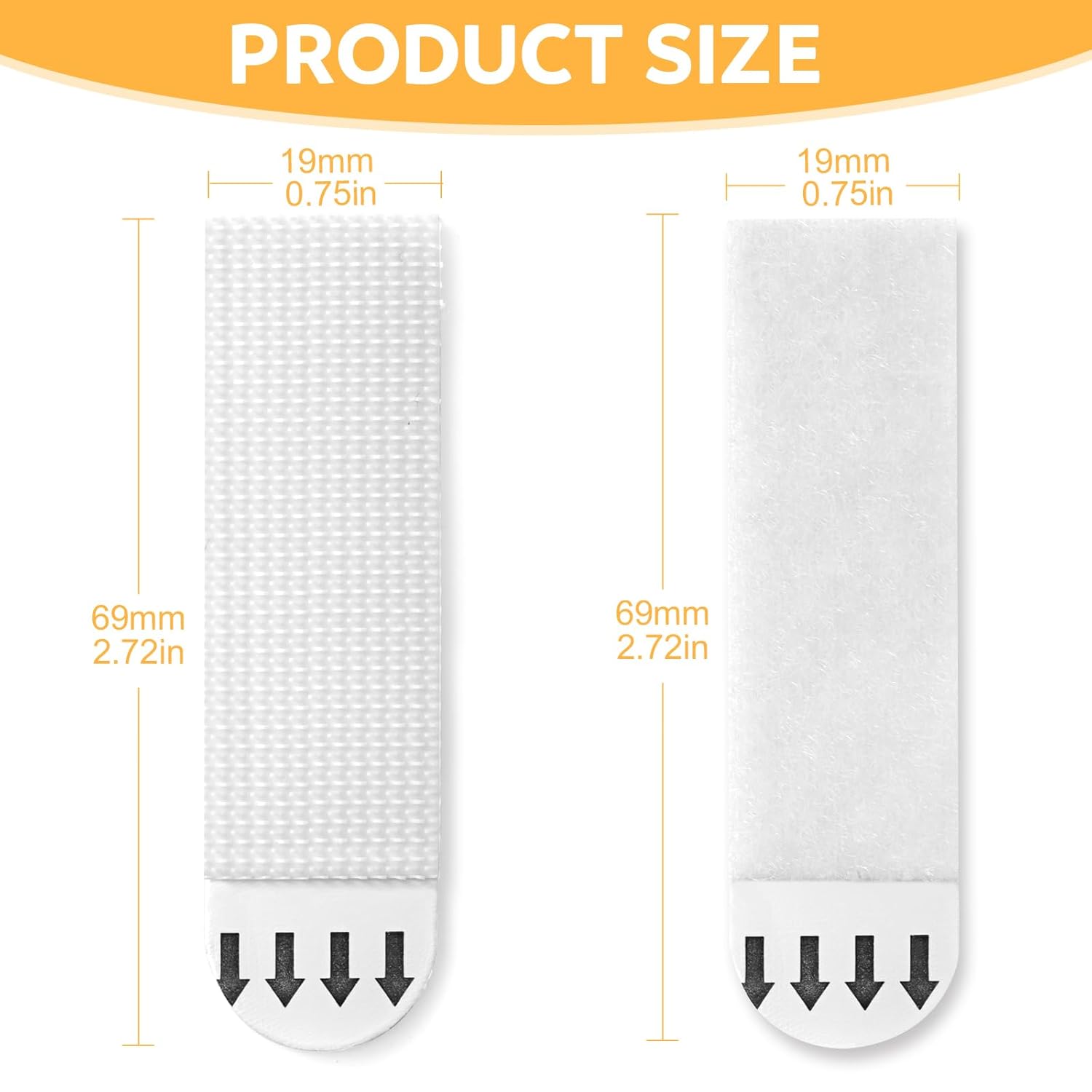 Medium Picture Hanging Strips Heavy Duty,20-Pairs(40 Strips) Sticky Picture Hangers for Walls Hanging Without Nail,Damage Free No Nails Refill Adhesive Poster Frame Mounting, White - Image 2