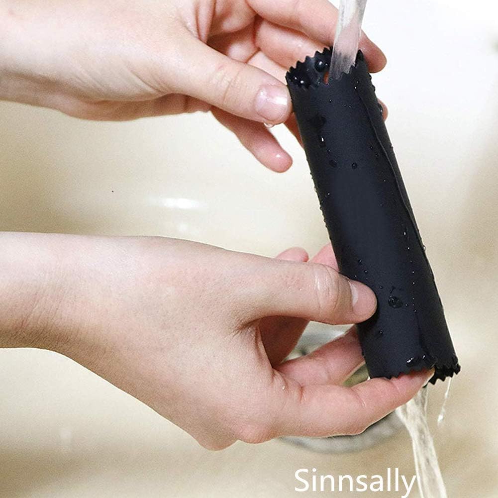 Garlic Peeler Skin Remover Roller Keeper,Easy Quick to Peeled Garlic Cloves with Silicone Tube Roller Garlic Peeling Kitchen Tool(3 Colors) - Image 7
