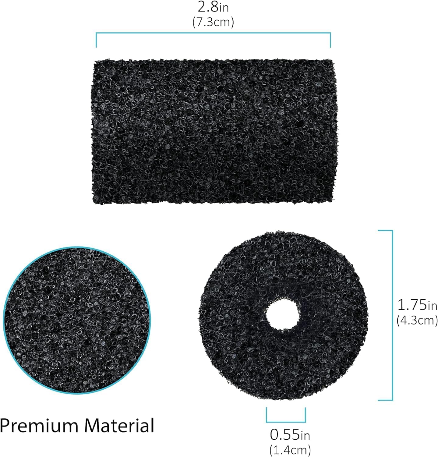 for Polaris Pool Cleaner Parts, 12 Pack Sweep Hose Tail Scrubbers Replacement for Sweep Pool Cleaner Fits Polaris 180 280 360 380 480 3900 - Image 5