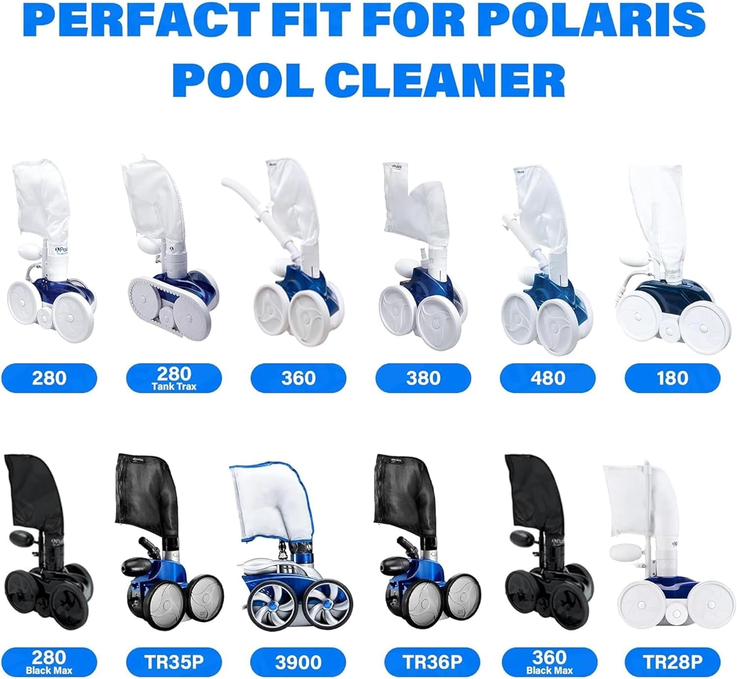 for Polaris Pool Cleaner Parts,Tail Sweep with Scrubber Replacement Part Fit for Polaris 3900 Sport, 380, 360, 280, and 180 Pool Cleaners - Image 7