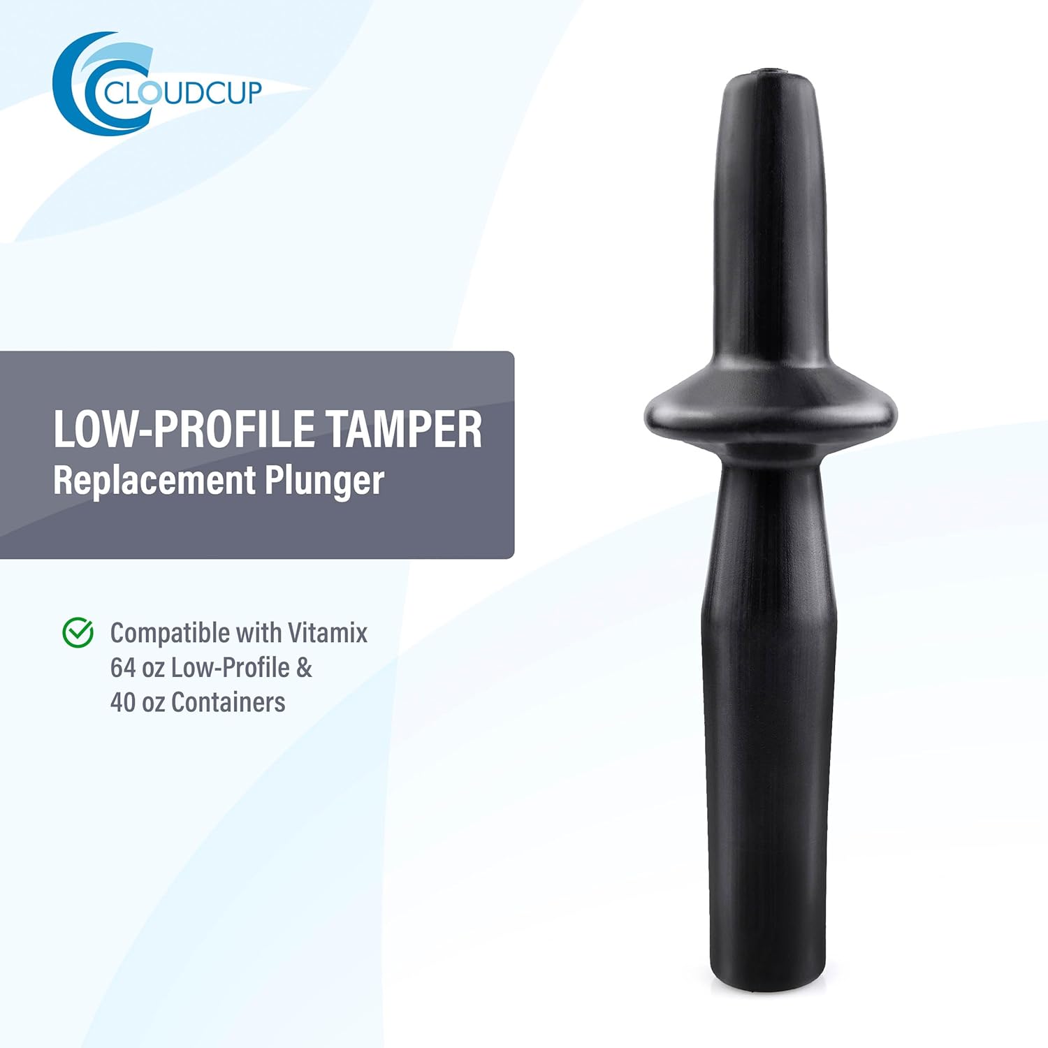 Plunger Replacement Blender Parts for Vitamix Tamper Low Profile Professional Series Pro 750 5300 7500 Blender Parts Accessories, Low Profile Container 64 Oz, 40 Oz - Image 2