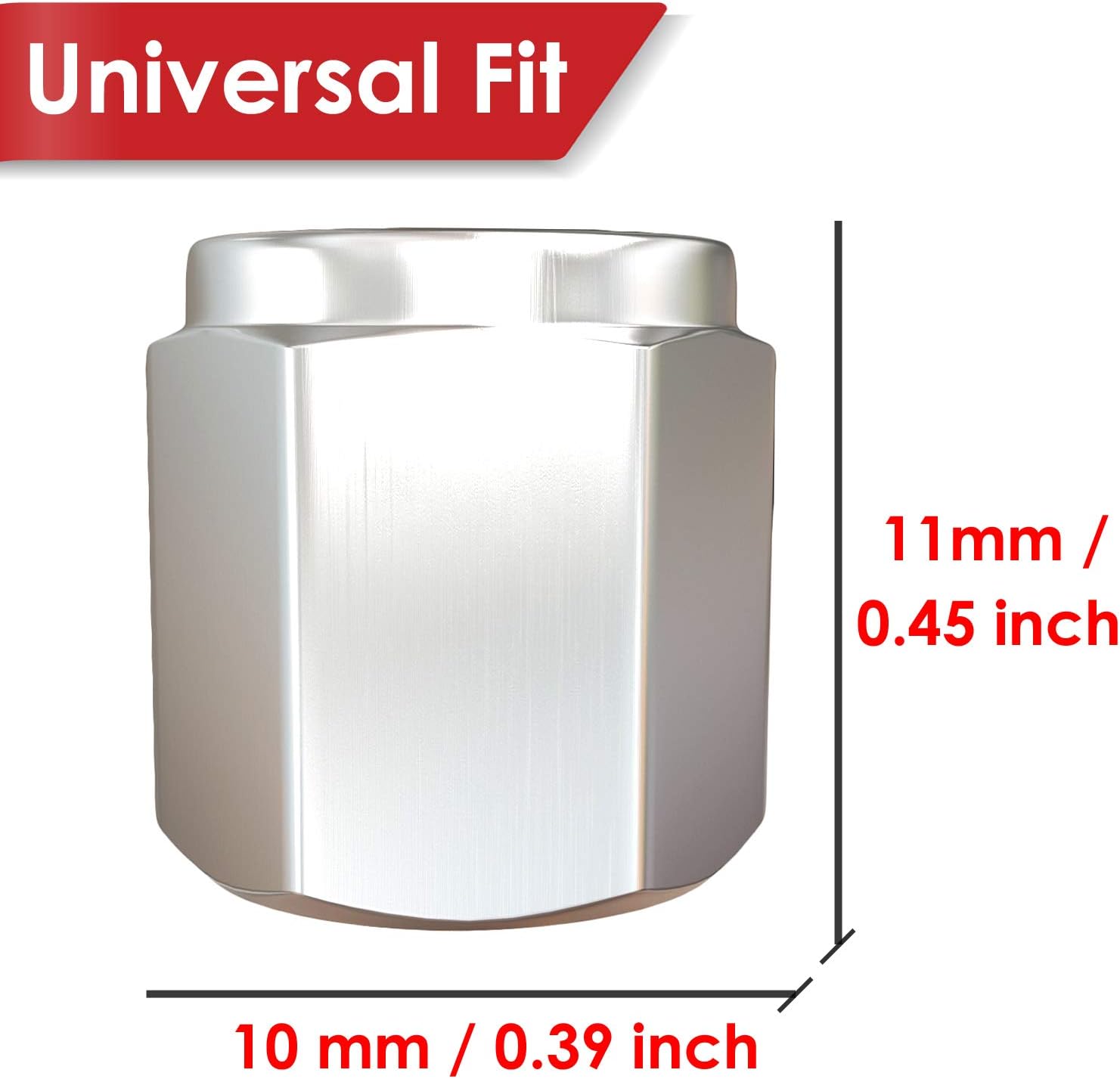 Brass (8 Pack) Tire Valve Caps Silver, Premium Metal Rubber Seal Tire Valve Stem Caps, Dust Proof Covers Universal fit for Cars, SUVs, Bike and Bicycle, Trucks, Motorcycles - Image 3