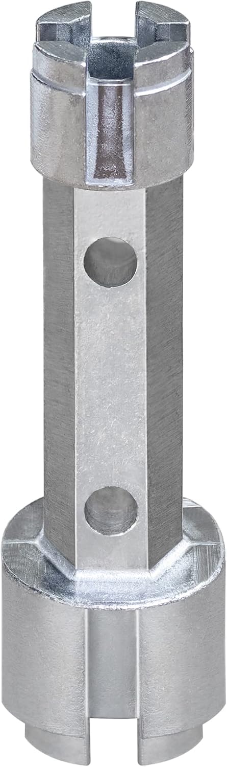 Tub Drain Remover Wrench Removal Tool Dual Ended Dumbell for Bath Drains Heavy Duty Aluminum - Image 1
