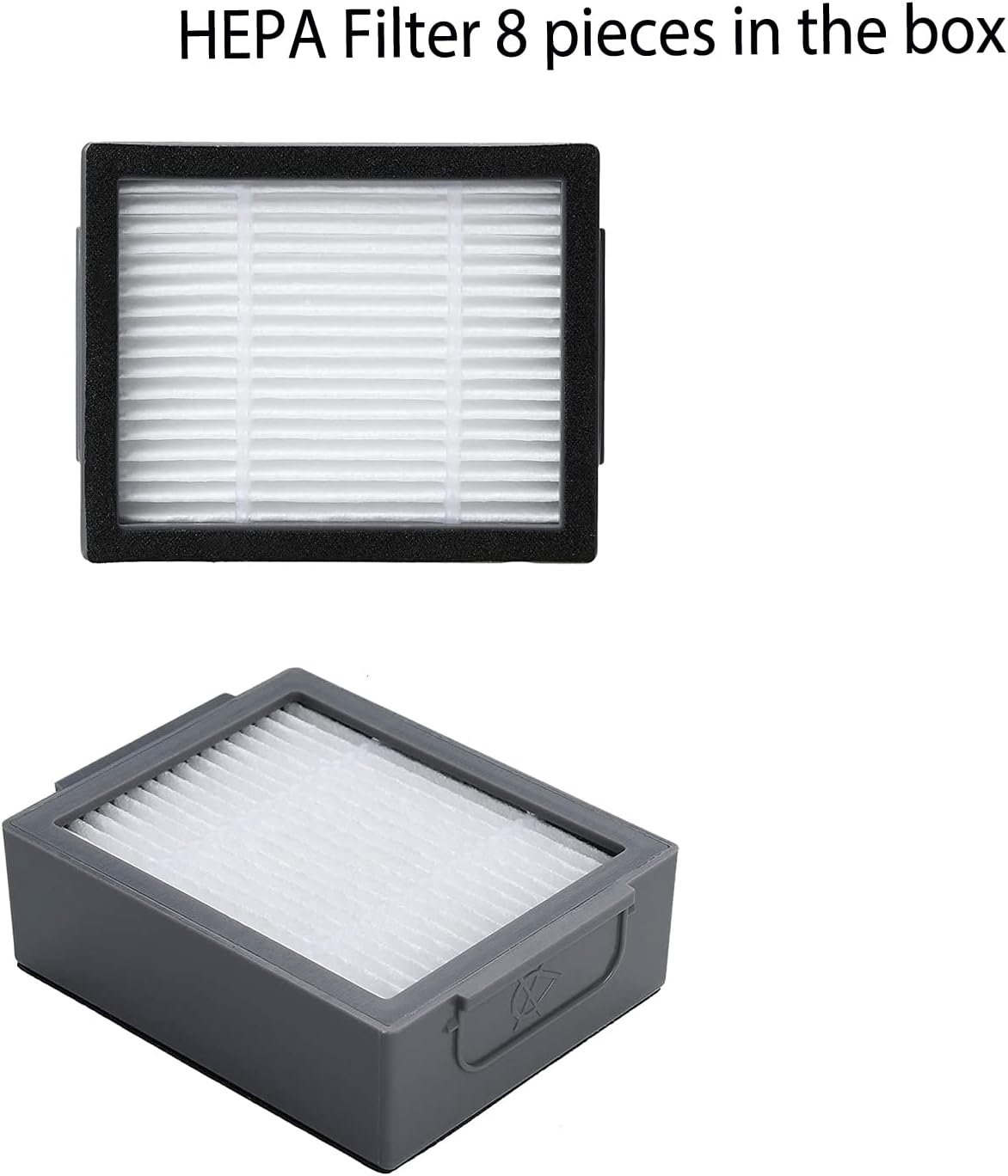 Parts accessories Compatible for iRobot Roomba e5 e6 i1 i2 i3 i4 i5 i6 i7 i8 j5 j6 j7 j8 and all Plus i e j Series Vacuum Cleaner 2 Set Roller Brushes 8 HEPA Filters 8 Side Brushes 1 caster wheel - Image 3