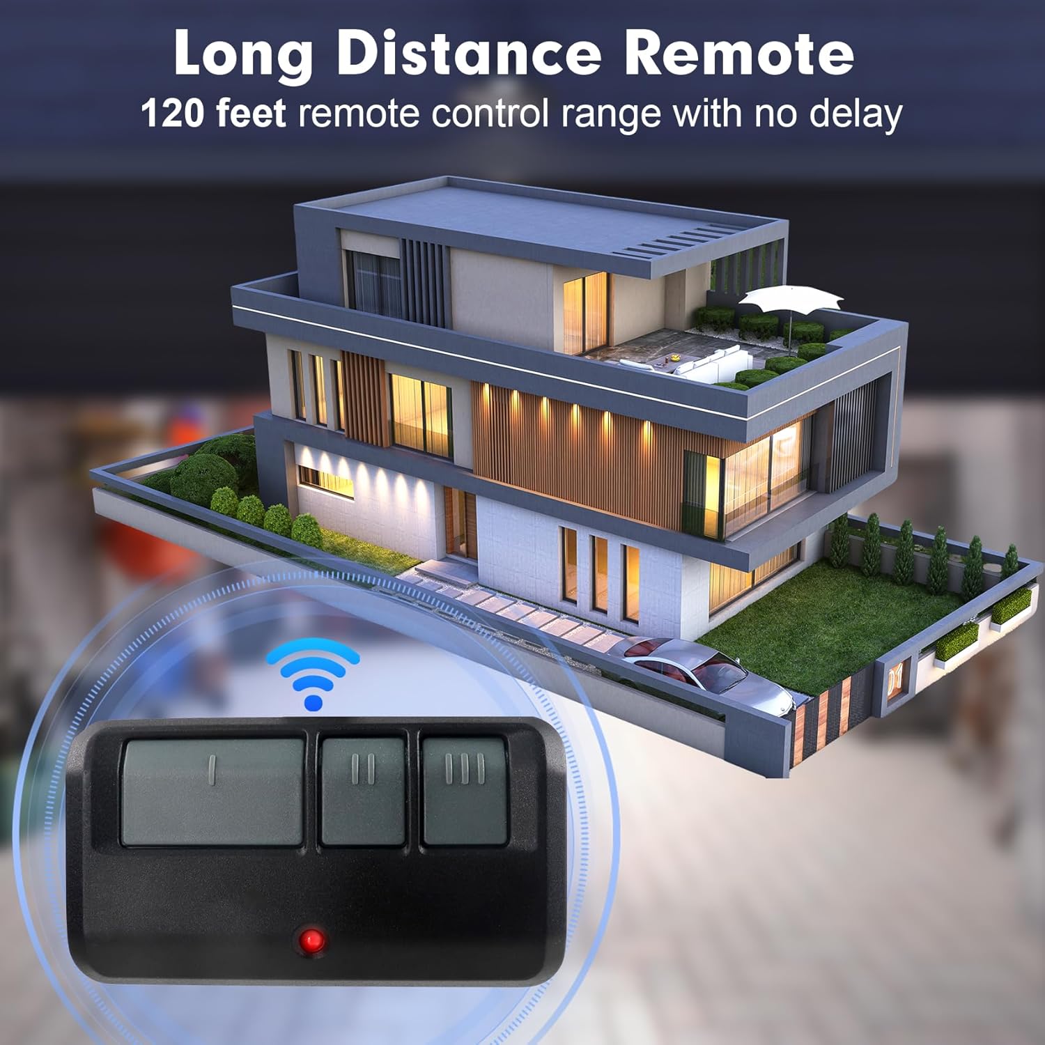 893MAX Garage Door Opener Remote, for LiftMaster/Chamberlain/Craftsman Garage Door Opener, Replaces 893LM G953EV-P2 371LM 373LM 890MAX 971LM 973LM（2 Pack） - Image 4