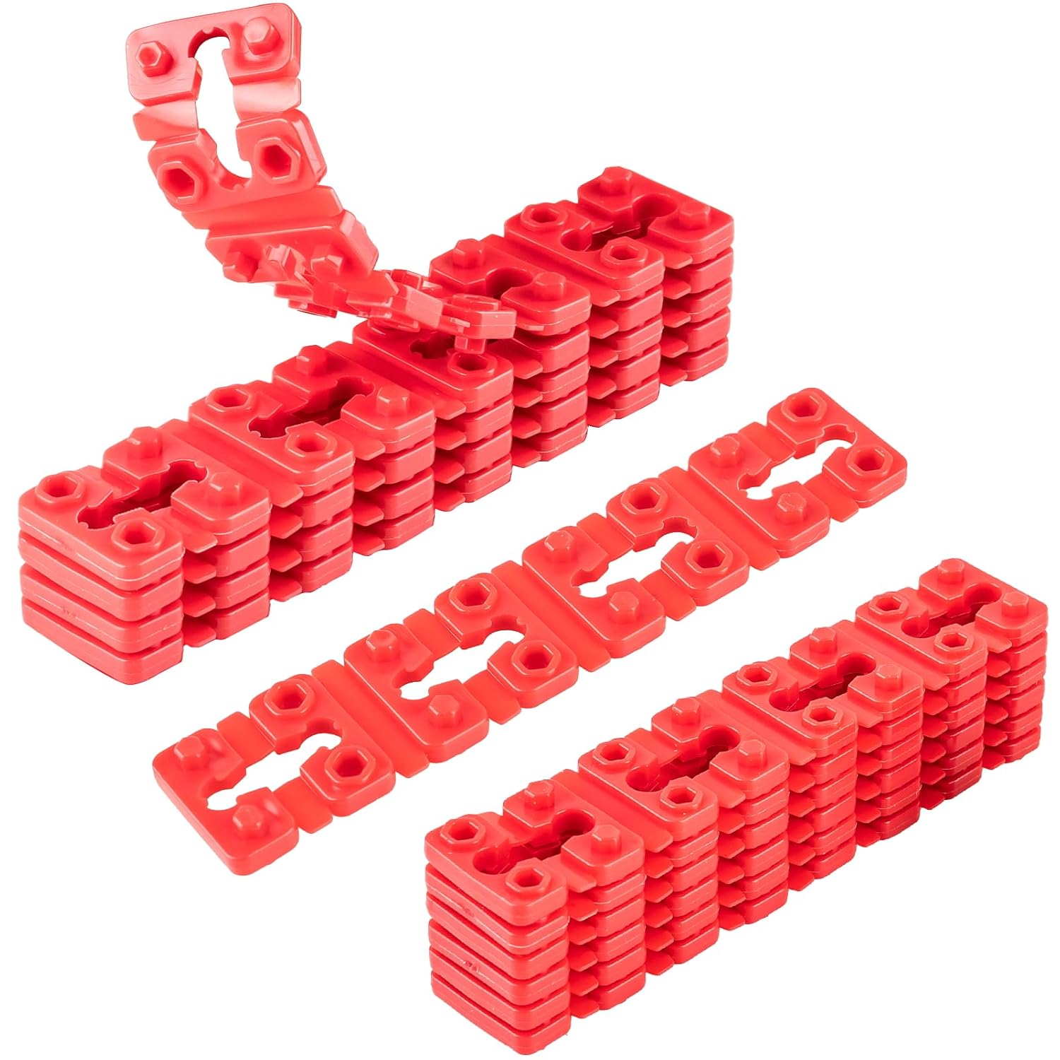 Outlet Spacers for Electrical Box, 48 PCS Spacers for Box Extender Kit, Plastic Wall Plate Spacer, Tile Backsplash Shims for Loose Outlet/Switch Repair (Stackable) - Image 1