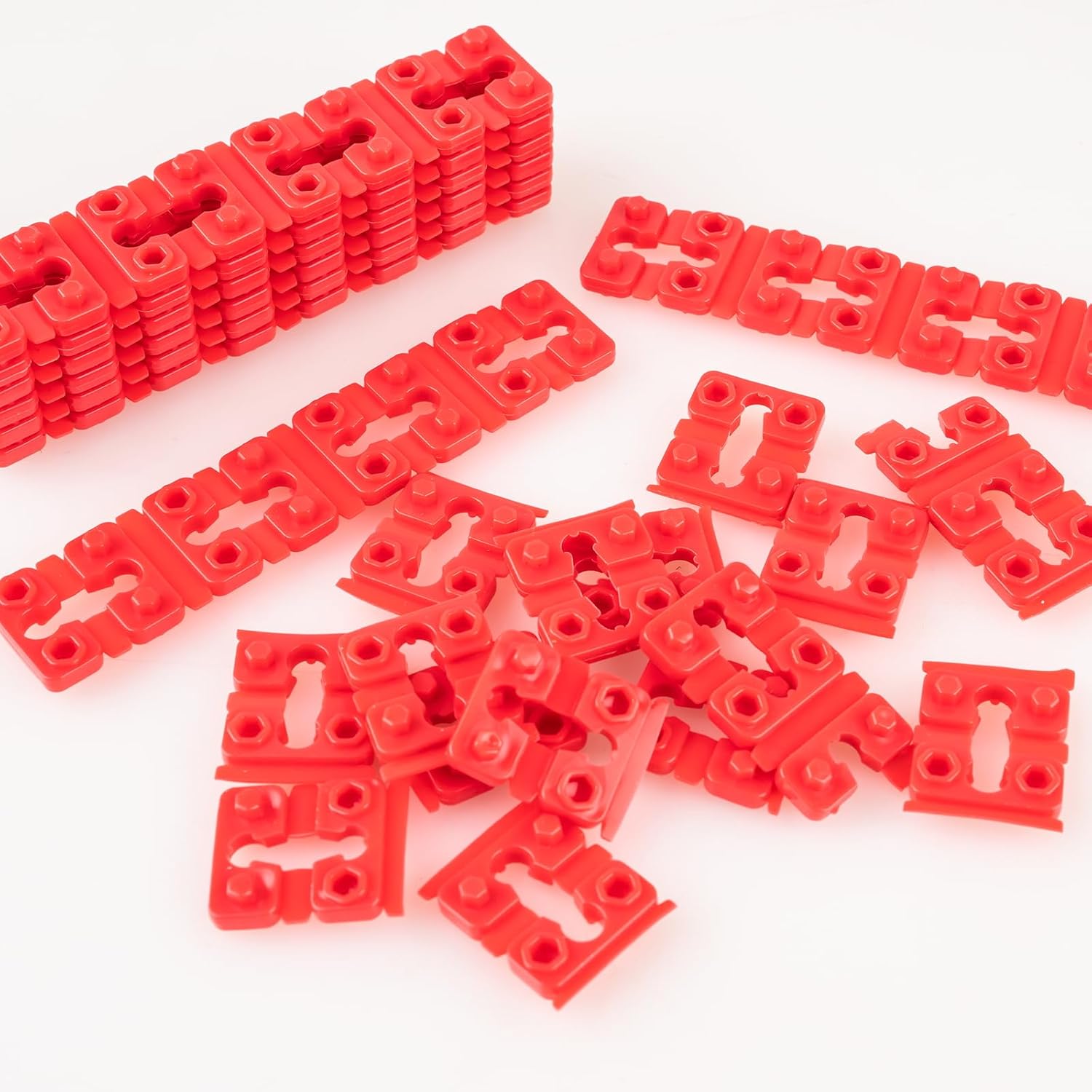 Outlet Spacers for Electrical Box, 48 PCS Spacers for Box Extender Kit, Plastic Wall Plate Spacer, Tile Backsplash Shims for Loose Outlet/Switch Repair (Stackable) - Image 8