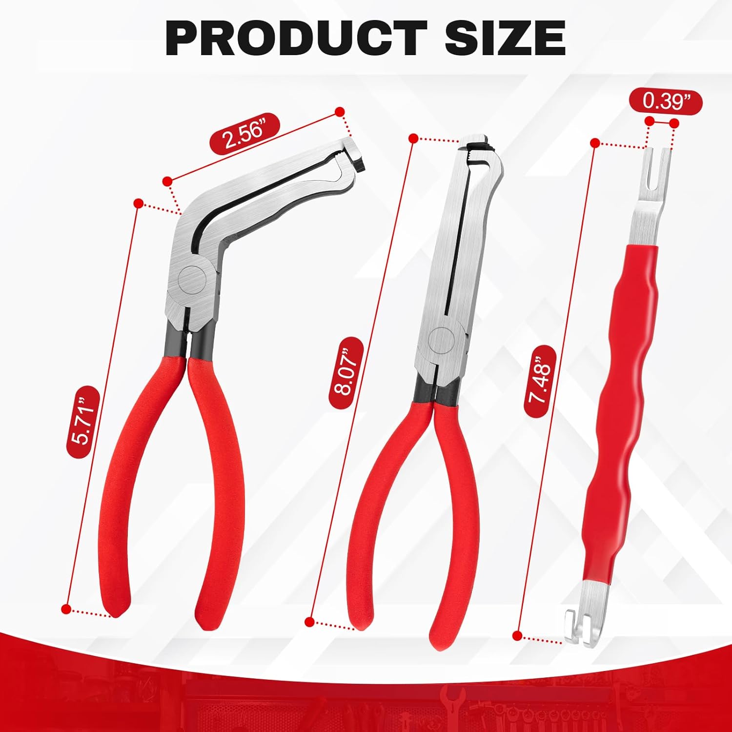 3PCS Electrical Disconnect Pliers, Upgrade Electrical Connector Pliers, Automotive Electrical Connector Removal Tool, Automotive Electrical Terminal Connector Separator Removal Tool for Cars - Image 7