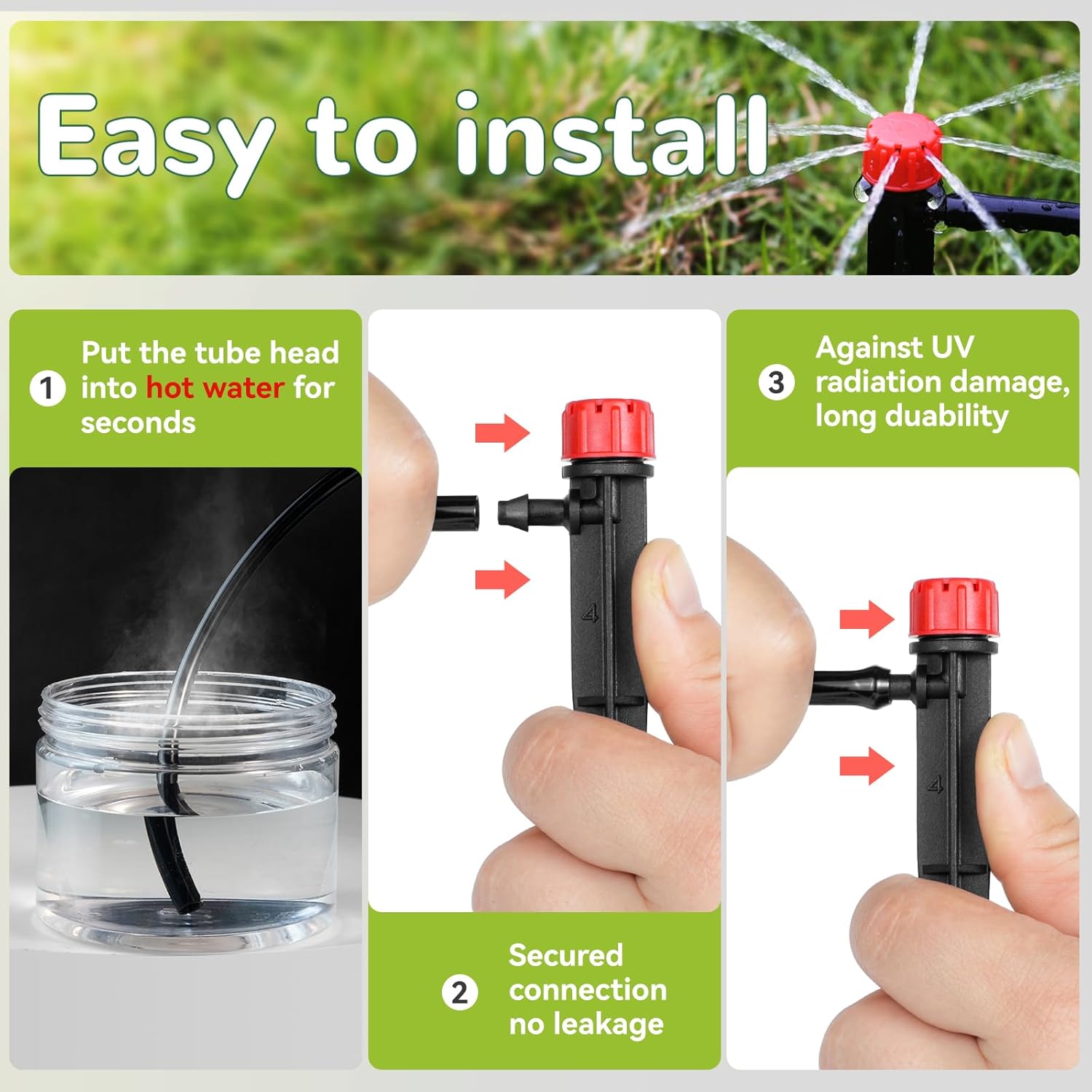 50pcs Drip Emitters for 1/4