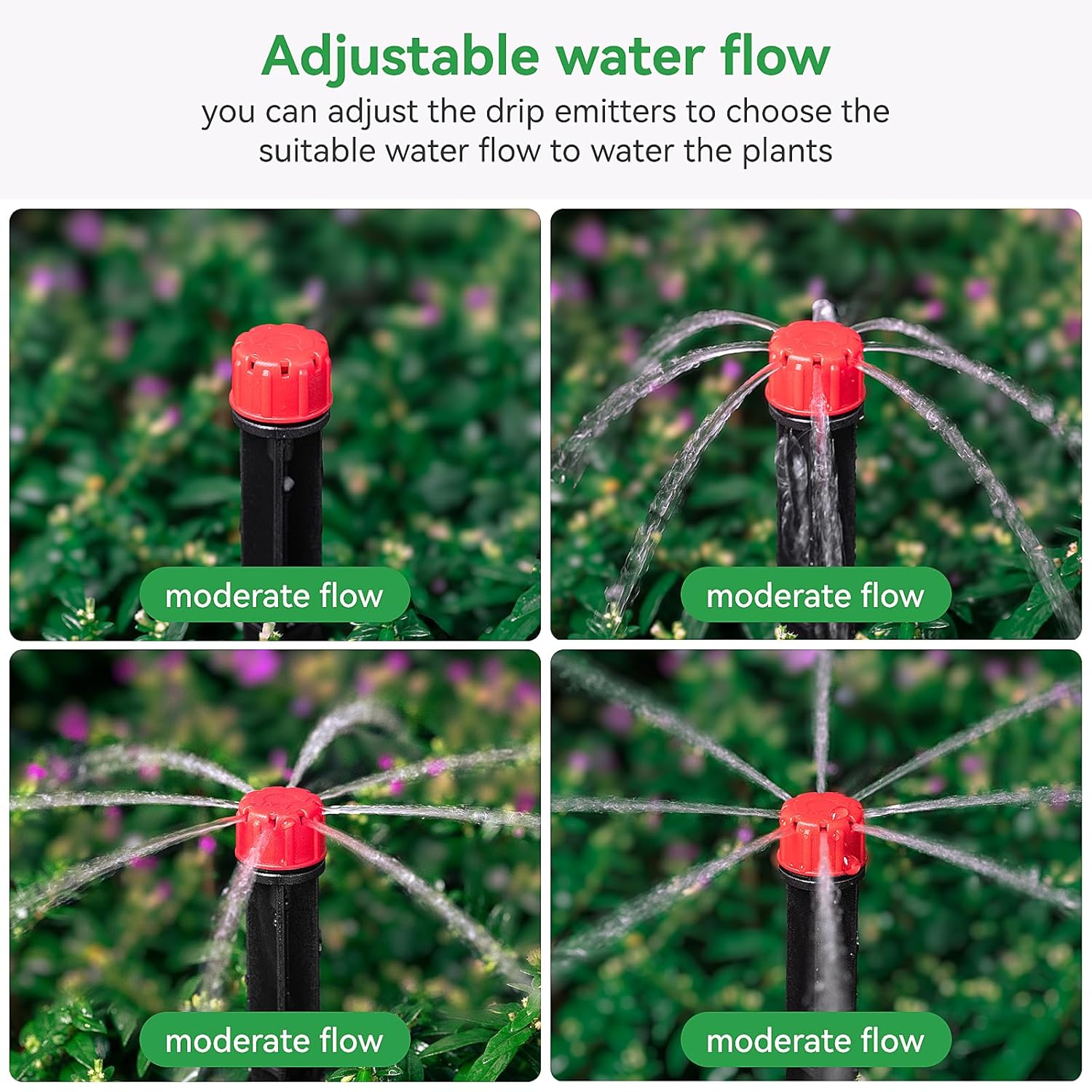50pcs Drip Emitters for 1/4