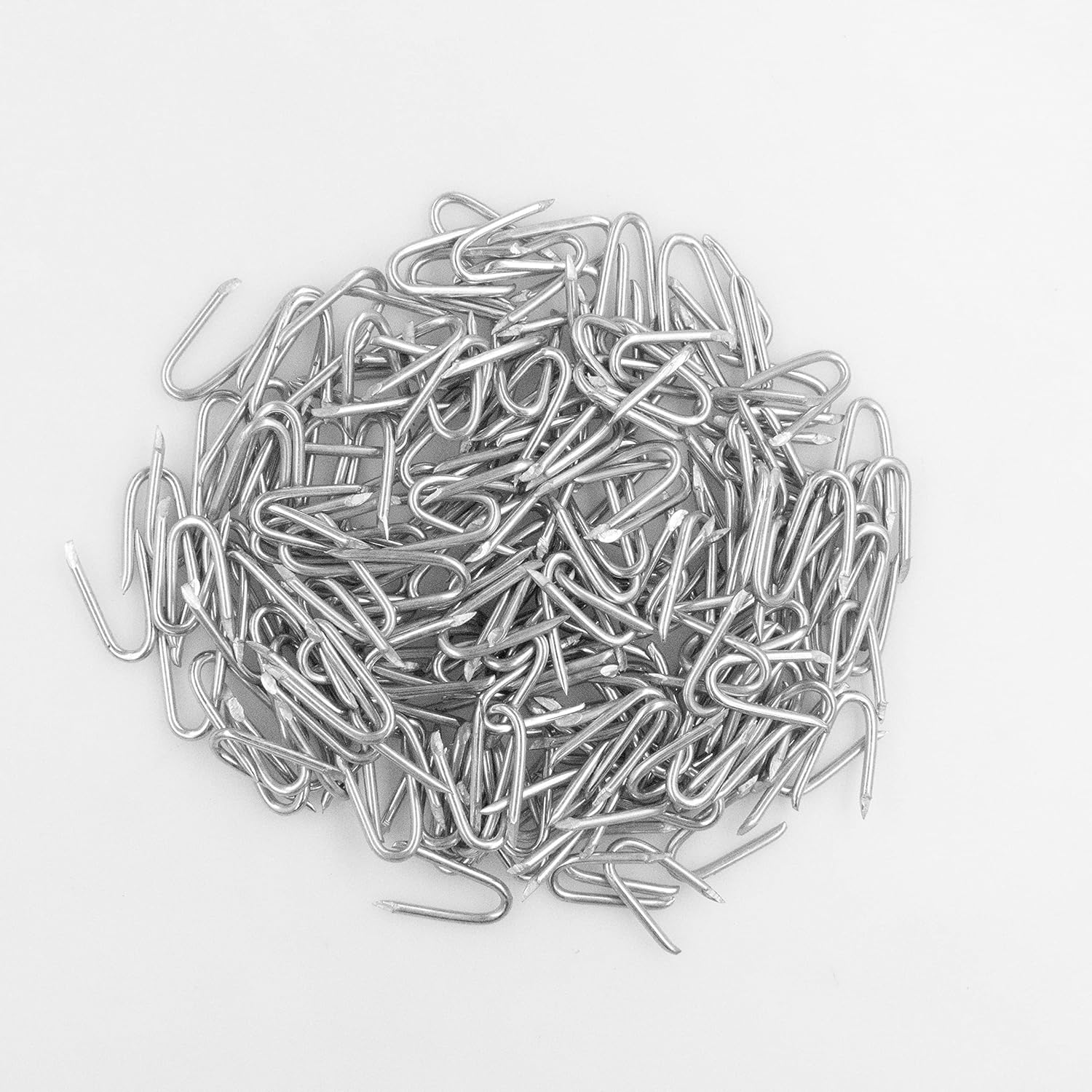 Steel Wire Fencing Staples (200 pcs), Galvanized U-Shaped Fasteners Nails for Wire Mesh and Woven Fencing - Image 3