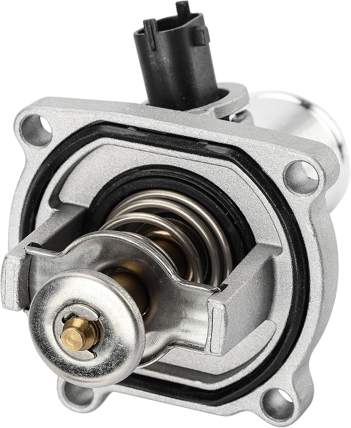 Upgrade Aluminium Thermostat Housing Assembly W/Sensors for Chevy Aveo Aveo5 2009-2011 Cruze 2011-2016 Sonic 2012-2018 Trax 2013-2018,Pontiac G3 2009-2010 - Replaces 902-821 96984104 55564891 55578419 - Image 7