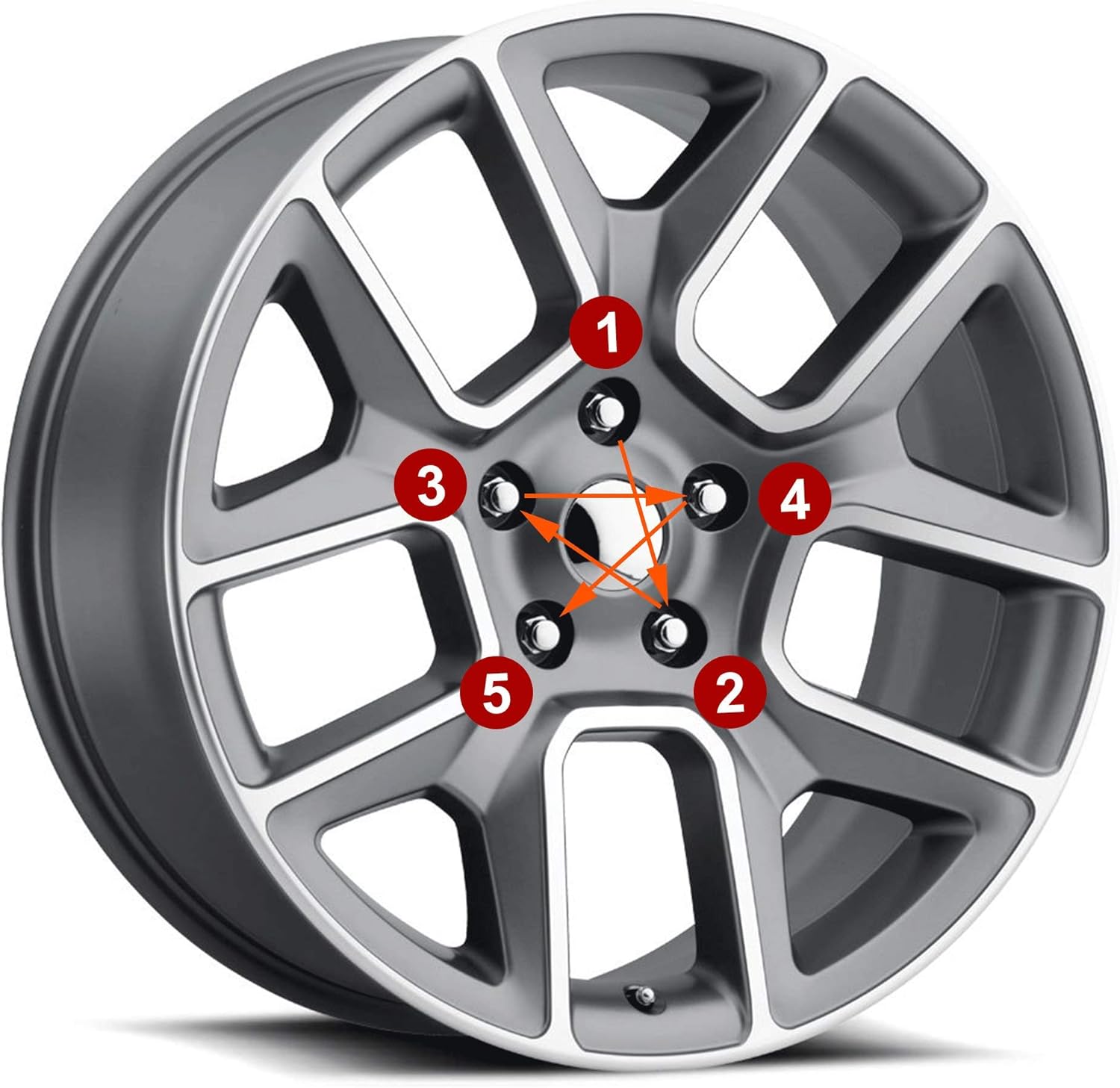12x1.5 Wheel Lug Nuts, 20PCS Chrome 12mmx1.5 Closed End Bulge Acorn Lug Nut, Cone Seat, 19mm Hex Aftermarket Wheels - Image 6