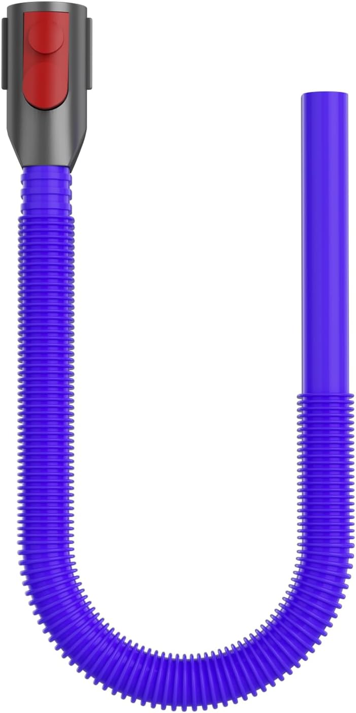 Dryer Lint Vacuum Attachment Compatible with Dyson V15 V12 V11 V10 V8 V7 Gen5 Cordless Vacuum Cleaner, Flexible Dryer Vent Cleaner Kit Lint Removal Tool Purple (【V7V8-V15】Dryer Lint Vacuum Attachment) - Image 1