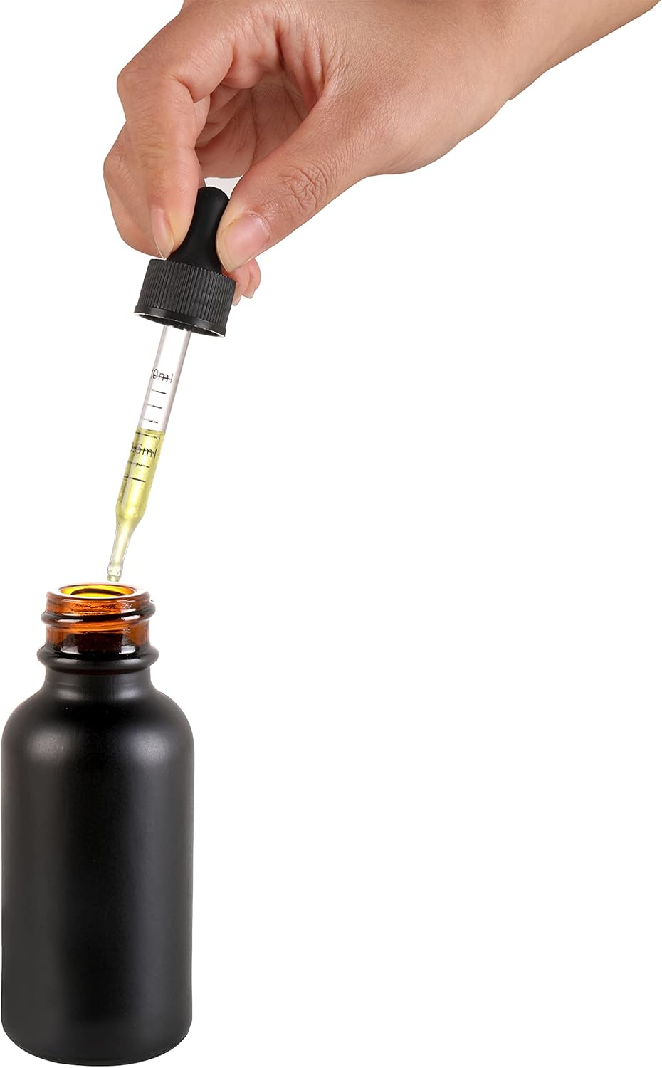 24 Pack,1oz Glass Dropper Bottle, Frosted Black Tincture Bottles with Dropper,Pretty Finish for All Kinds of Liquids,Oil Bottles for Hair- Stronger Suction ideal for Leakproof Travel - Image 6
