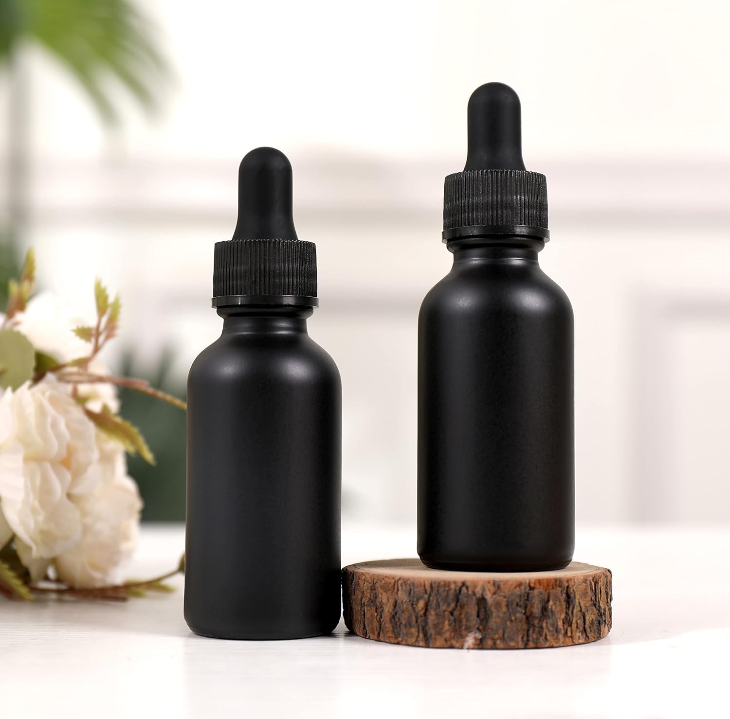 24 Pack,1oz Glass Dropper Bottle, Frosted Black Tincture Bottles with Dropper,Pretty Finish for All Kinds of Liquids,Oil Bottles for Hair- Stronger Suction ideal for Leakproof Travel - Image 7