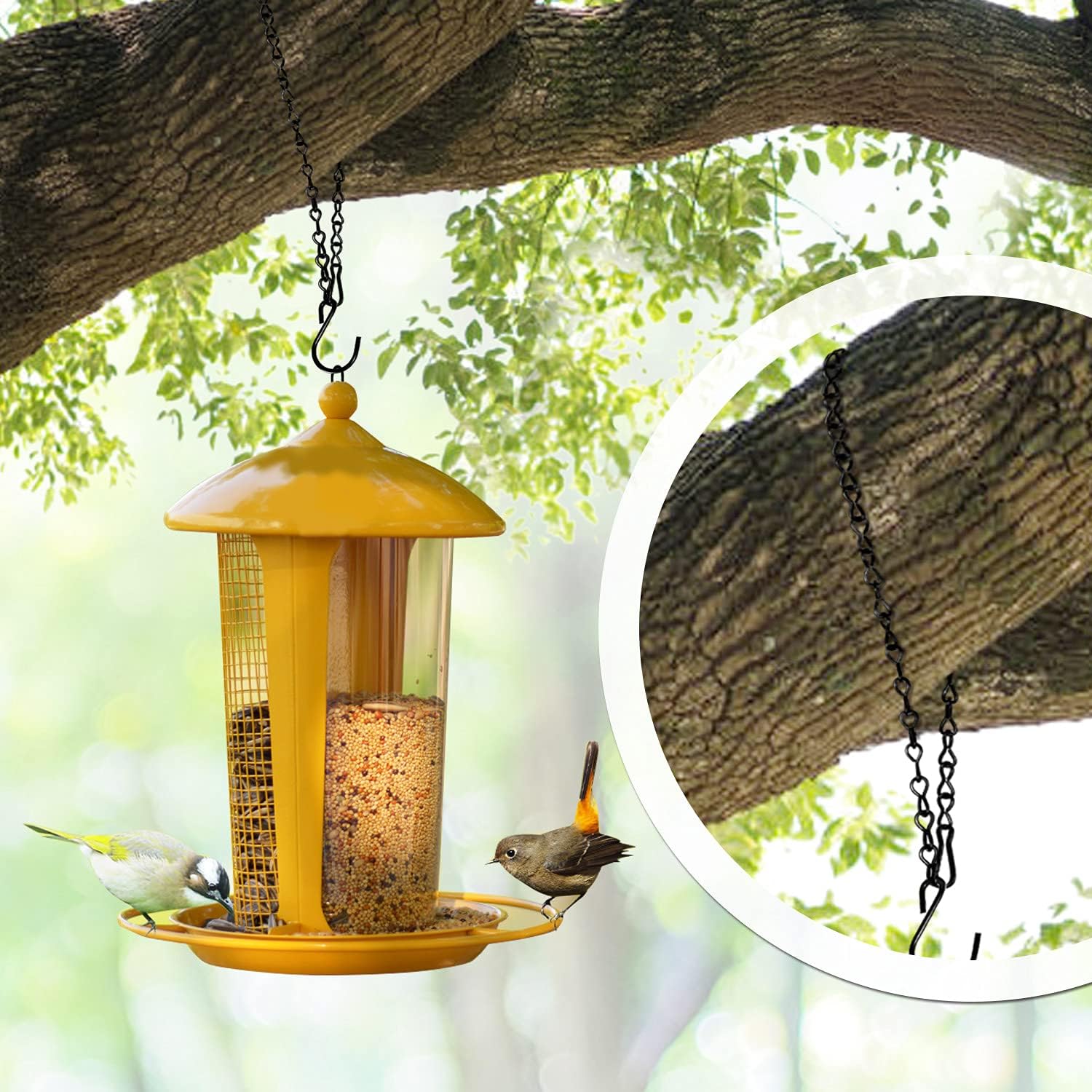 12 Pack 9.5 Inch Hanging Chain for Bird Feeders, Planters, Lanterns, Wind Chimes, Billboards, Chalkboards and Ornaments (Black) - Image 5