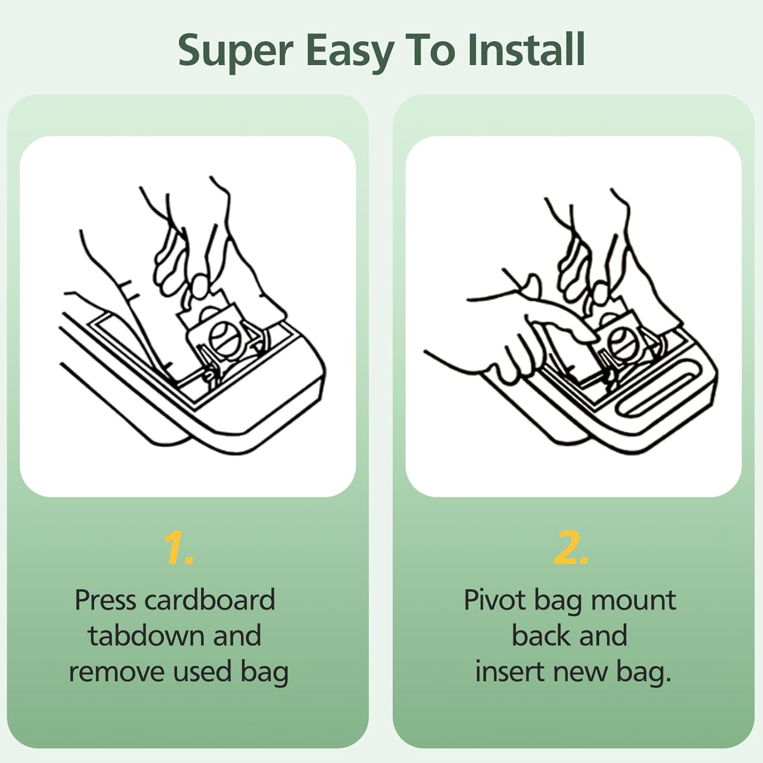 15 Pack Canister Vacuum Cleaner Bags Compatible with Kenmore Canister Type C/Q 5055, 50555, 50557, 50558 and Type C-5, C-18, 53292, 200 Series, 400 Series, 600 Series, 700 Series, 800 Series Vacuum - Image 6
