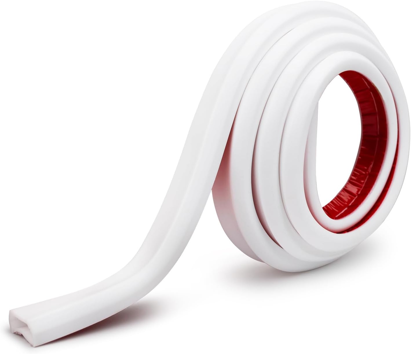 TV Cord Hider – Flexible Wall Cord Cover Low Profile Silicone Cable Raceway Self Adhesive Cut to Size Design for Hiding Wires on Wall Clean Home Setup Cable Concealment, White, 6 Feet - Image 2