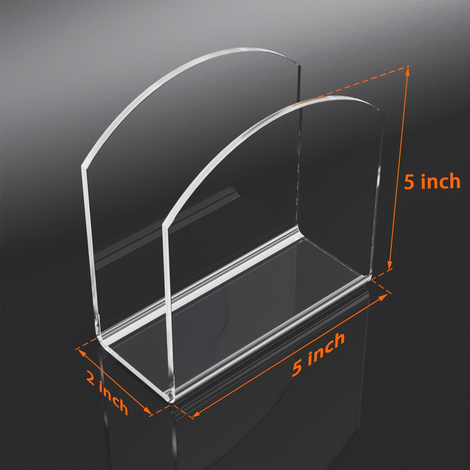 Napkin Holder, 2 Pack Clear Acrylic Napkin Tissue Holder for Table,Tissue Paper Cocktail Napkin Holder for Kitchen, Dinner Napkin Dispenser for Bar, Restaurant - Image 2