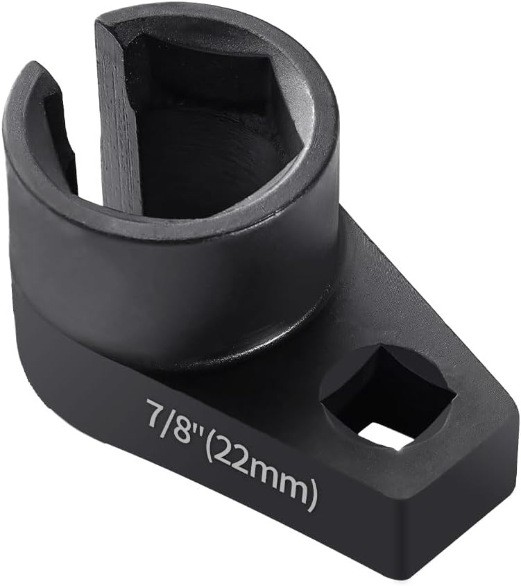 Offset O2 Sensor Socket, 7/8-Inch (22mm) with 3/8-Inch Drive, Universal Fit for Vehicle Oxygen Sensor Removal - Image 1