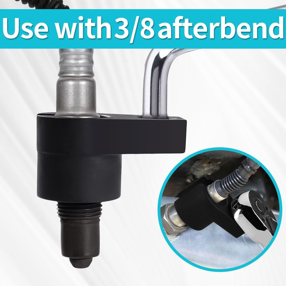 Offset O2 Sensor Socket, 7/8-Inch (22mm) with 3/8-Inch Drive, Universal Fit for Vehicle Oxygen Sensor Removal - Image 3