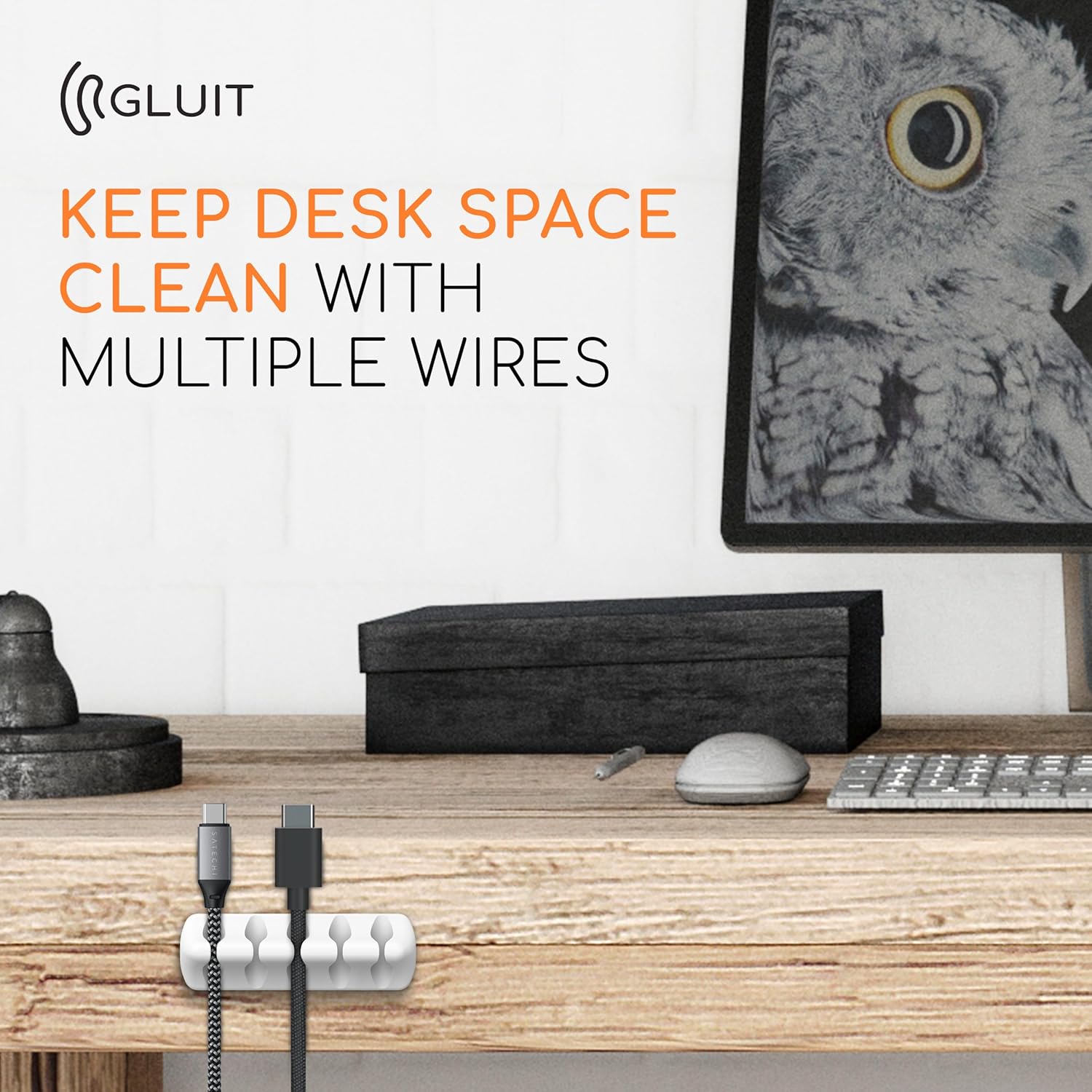 Cord Organizer for Desk Cable Holder for Nightstand Charger Organizer Adhesive Desktop Versatile Wire Multislot Clips and Table Management Accessories Office Spaces New White 5 Pack, 15 Slots - Image 8