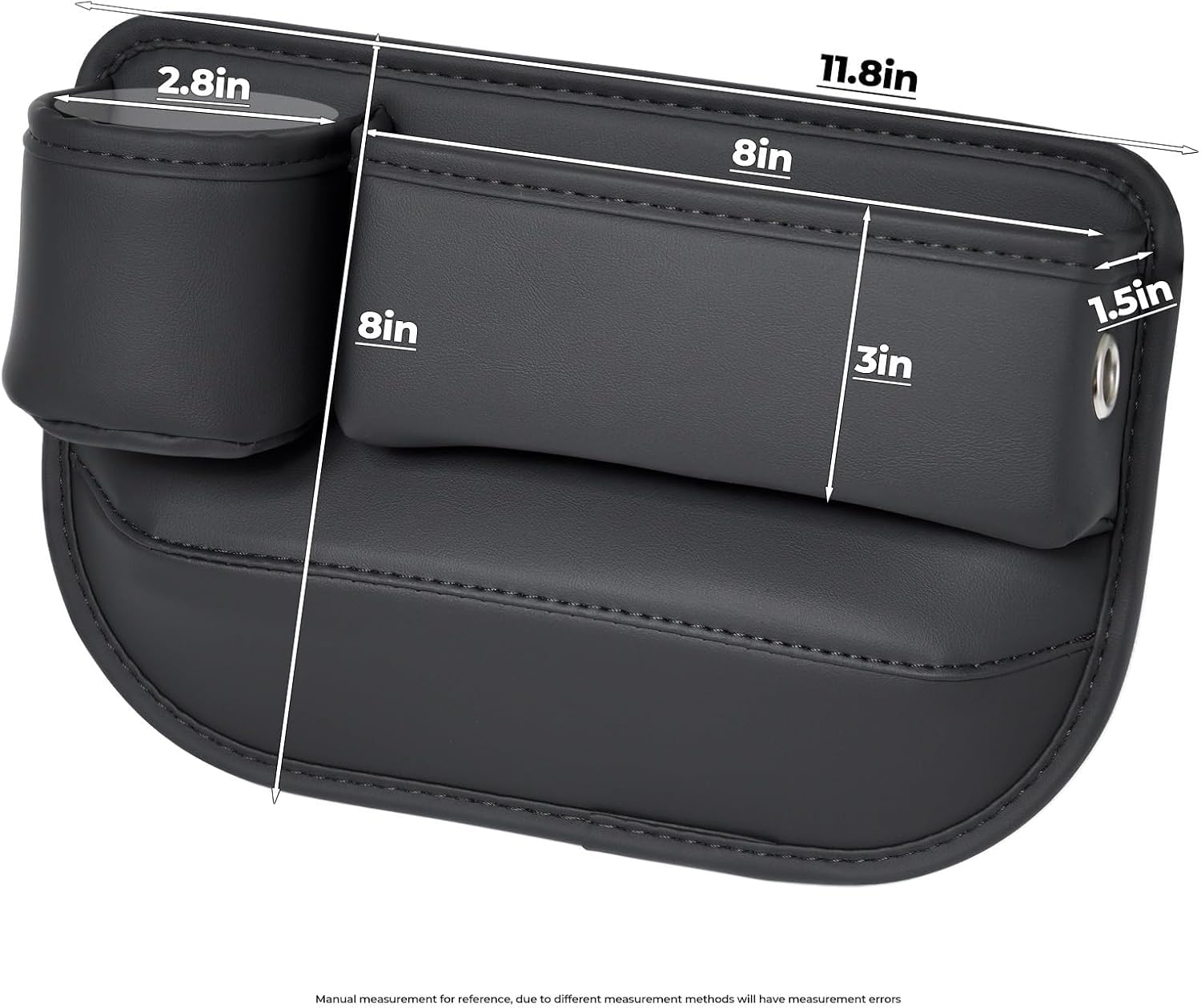 Anti-Drop Car Seat Gap Filler Organizer, Premium Leather Console Organizer, Easy Access to Phone/Keys, Universal Fit for Car SUV Truck Multi-Purpose Essentials Organizer(2PC) - Image 6