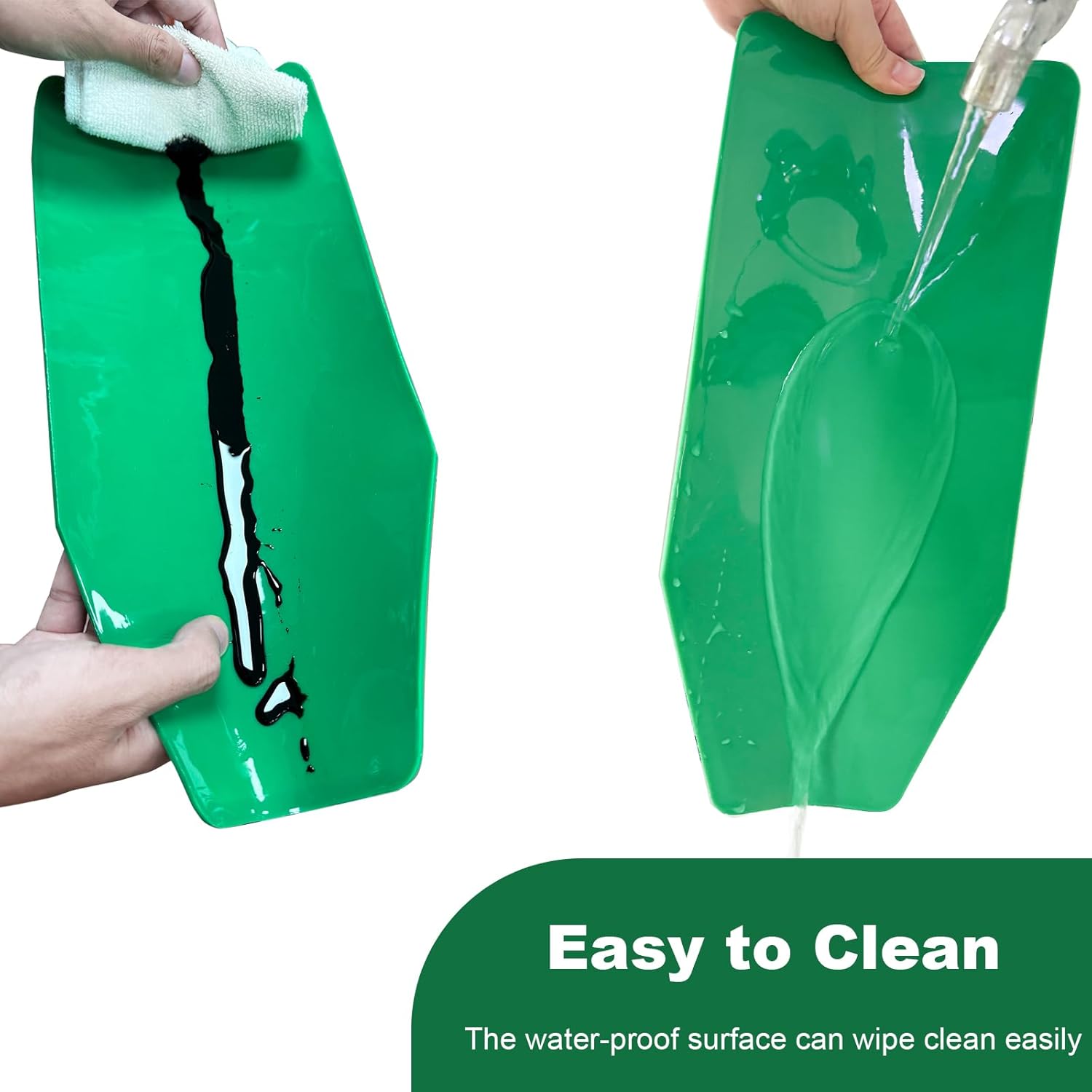 Reused Flexible Foldable Oil Funnel, Multi-Purpose Form a Funnels for Automotive Use, Easy to Clean Small Wide Mouth Funnel for Oil Drain, Available in Green - Image 5