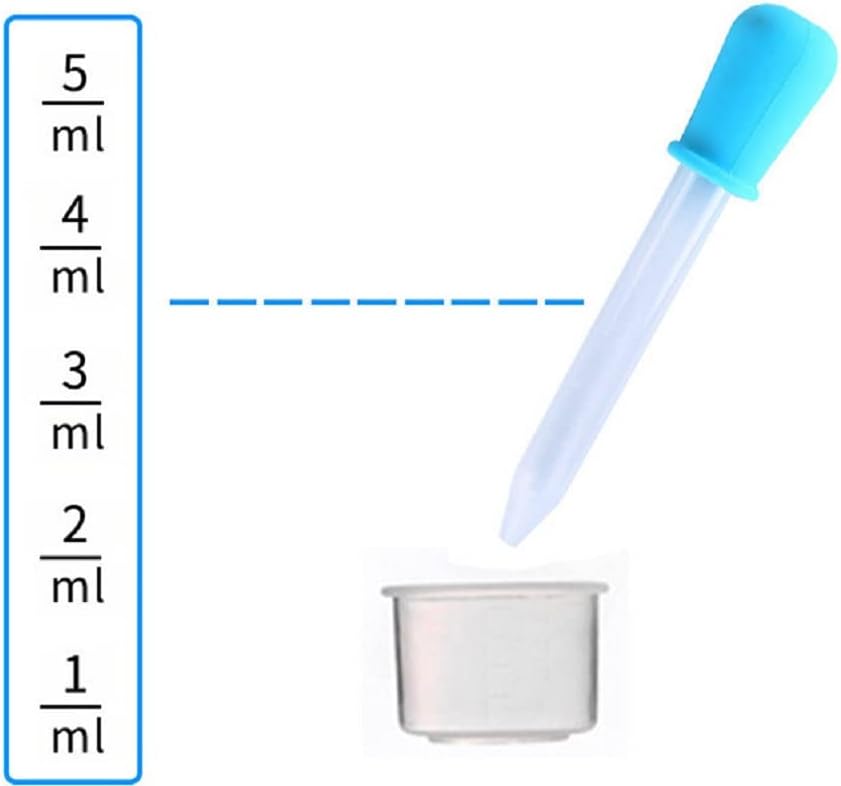 5ml Liquid Droppers Clear Medicine Silicone and Plastic Pipettes Eye Dropper with Bulb Tip for Kids Candy Molds (8 Pack) - Image 2