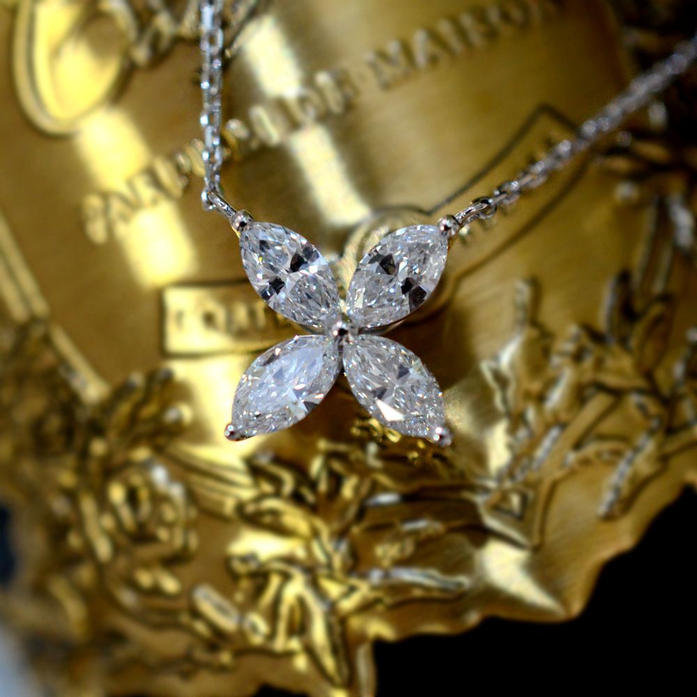 S925 Sterling Silver 4-Leaf Clover Zircon Pendant Necklace 2-Pack - 18K Gold + White Gold Plated Lucky Charm Chain for Women - Delicate Daily Wear Jewelry - Image 4