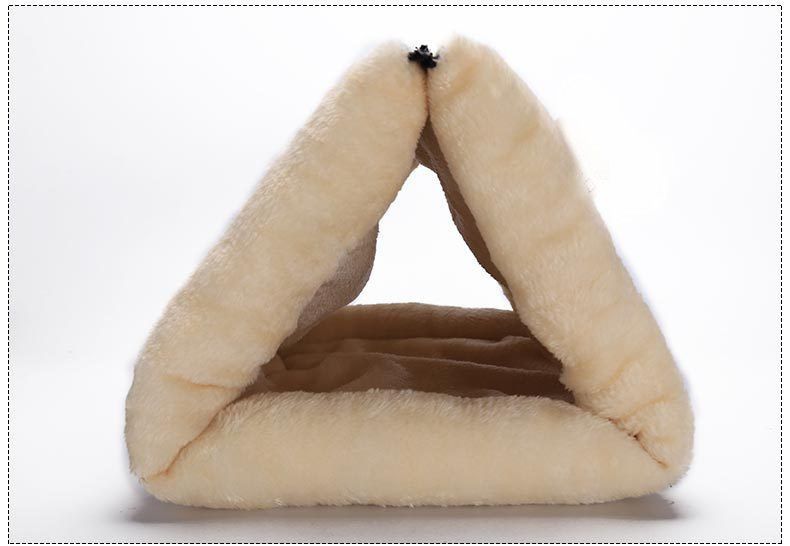 Cat Tunnel Bed 2-in-1 - Crinkle Sound Pet Tube with Crinkle Paper for Indoor Cats - Soft Plush Folding Cat Cave for Sleeping Playing - 90x57cm - Image 3