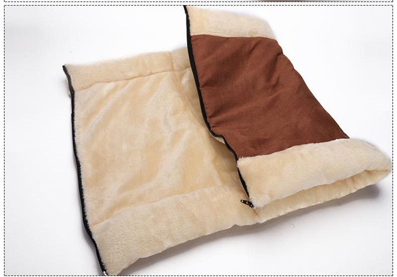 Cat Tunnel Bed 2-in-1 - Crinkle Sound Pet Tube with Crinkle Paper for Indoor Cats - Soft Plush Folding Cat Cave for Sleeping Playing - 90x57cm - Image 4