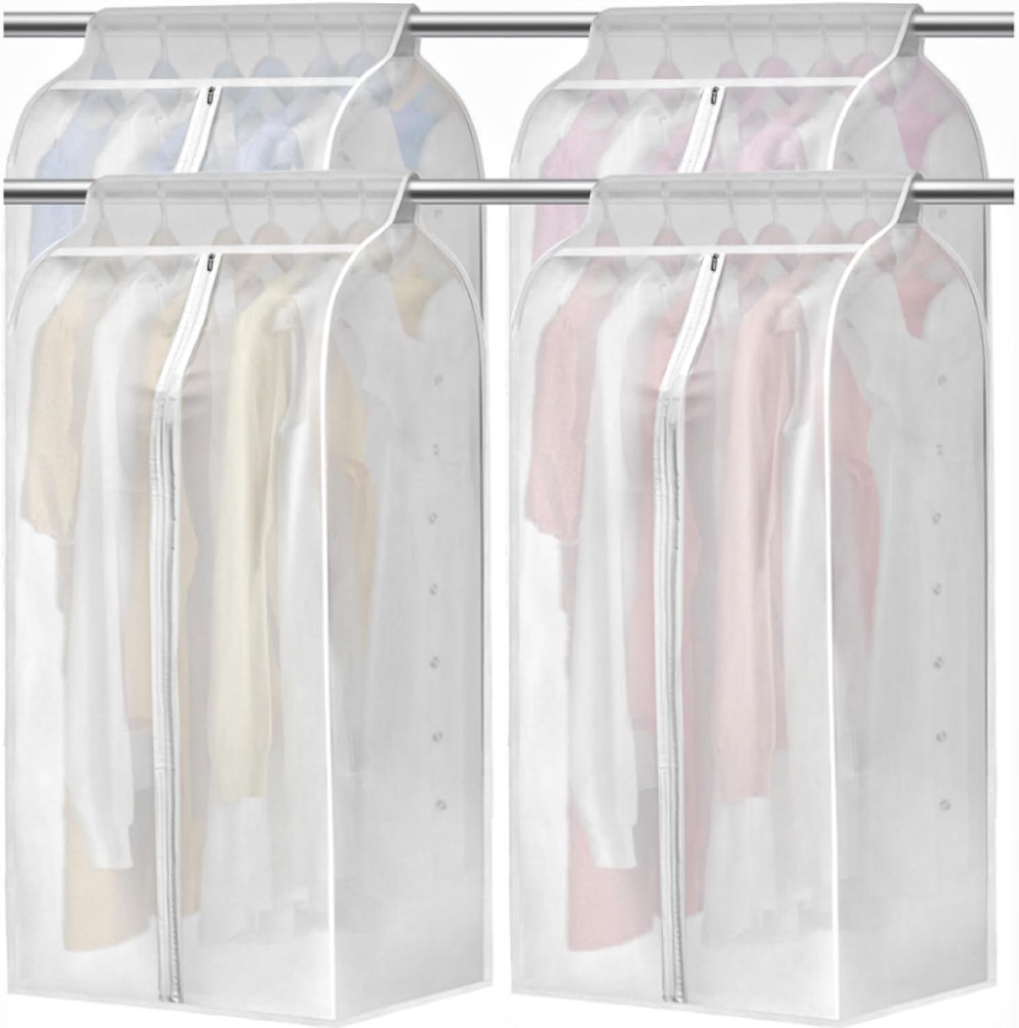 4 Pack Hanging Garment Bags, 43