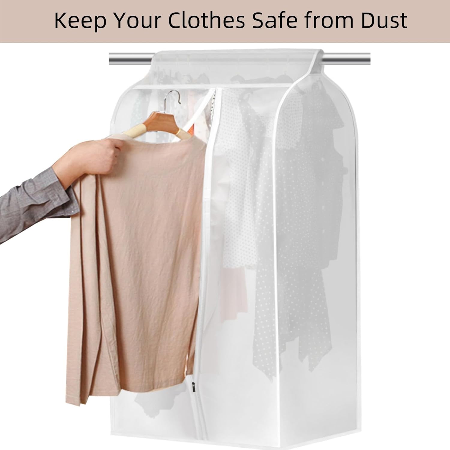 4 Pack Hanging Garment Bags, 43