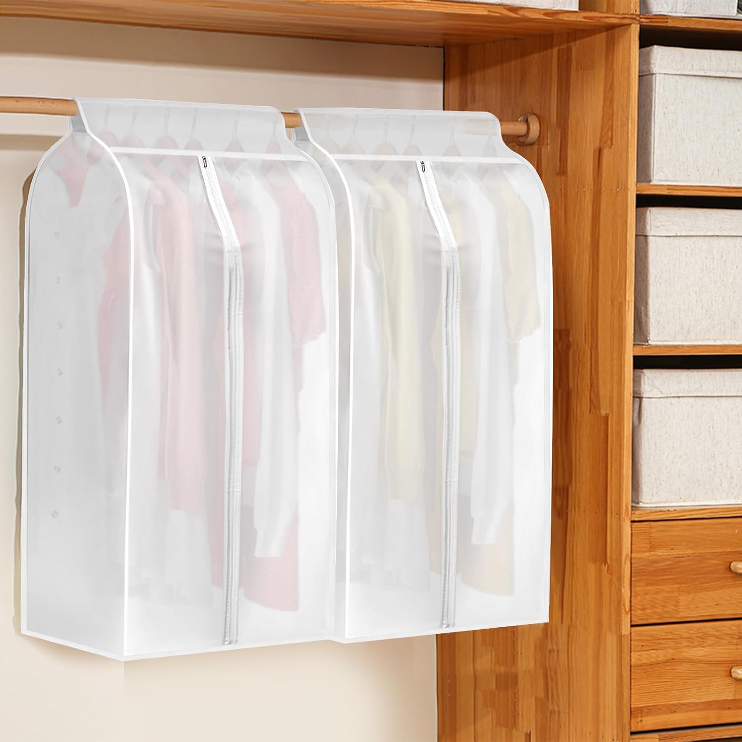 4 Pack Hanging Garment Bags, 43