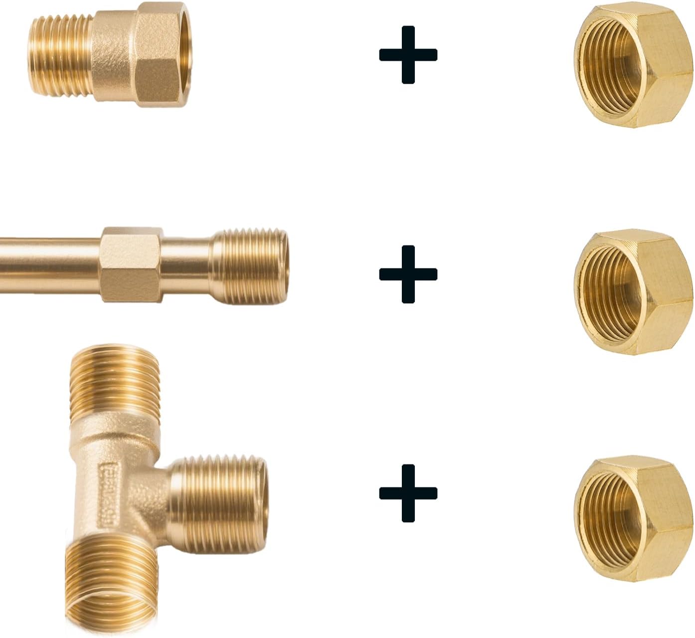 100 Pack Brass Compression Cap, Stop Value Caps, Drain Pipe Fittings for Hose Connector Nozzle Joints Outdoor Garden Water Air Line - Image 4