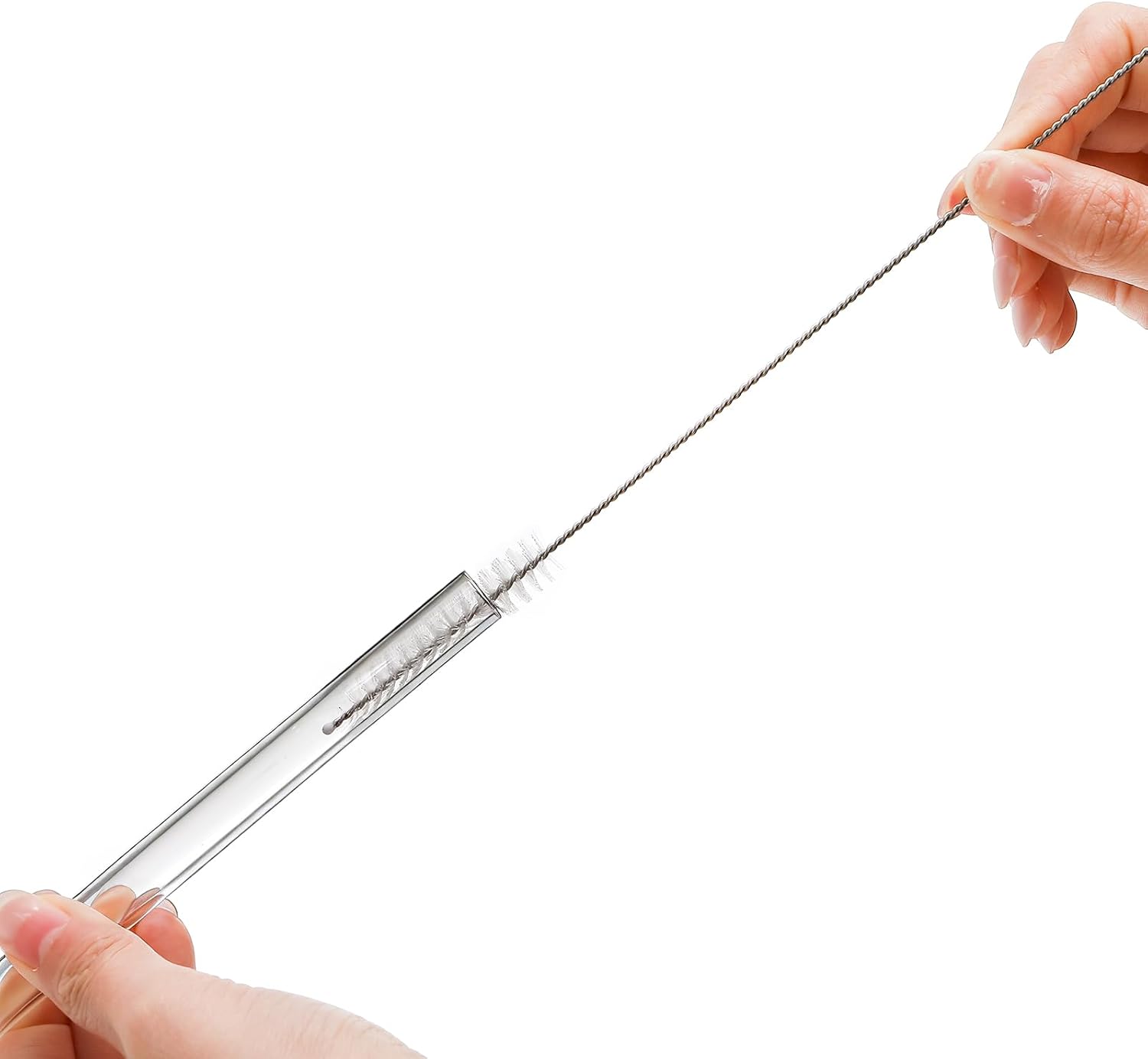 20 Pieces 12 In Glass Blowing Tubes, 12mm OD 8mm ID 2mm Thick Wall Borosilicate Pipe, Clear glass Bubble Tubing with 4 Cleaning Brush for Laboratory Experiment Art DIY - Image 3