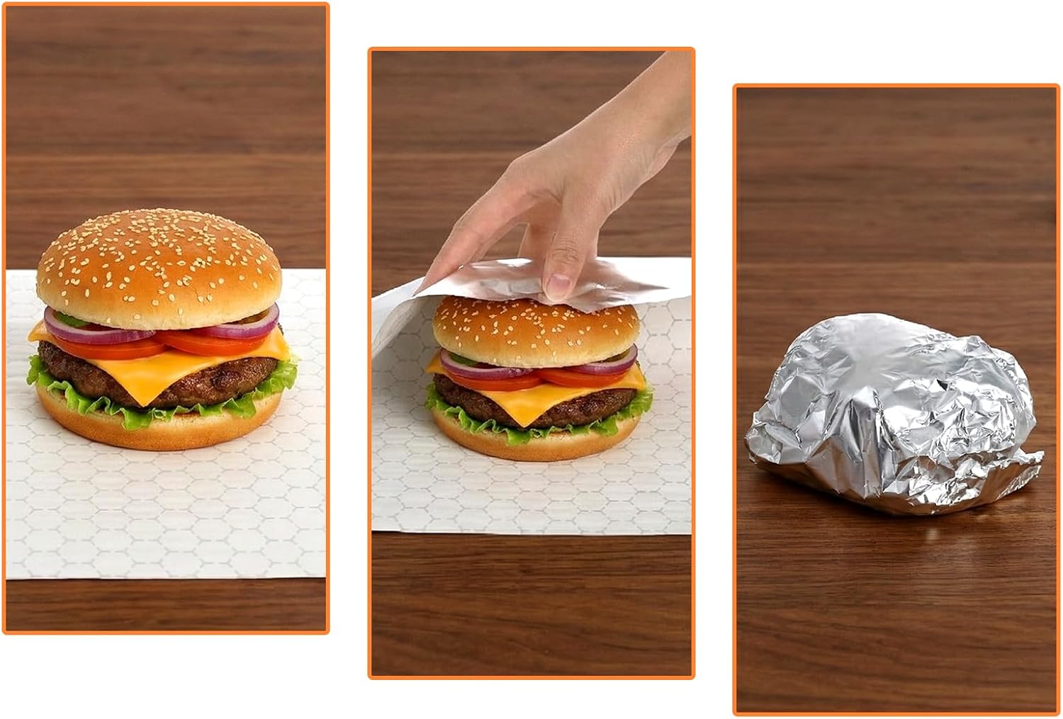 200 Pack Insulated Foil Sandwich Wrap Sheets, 12