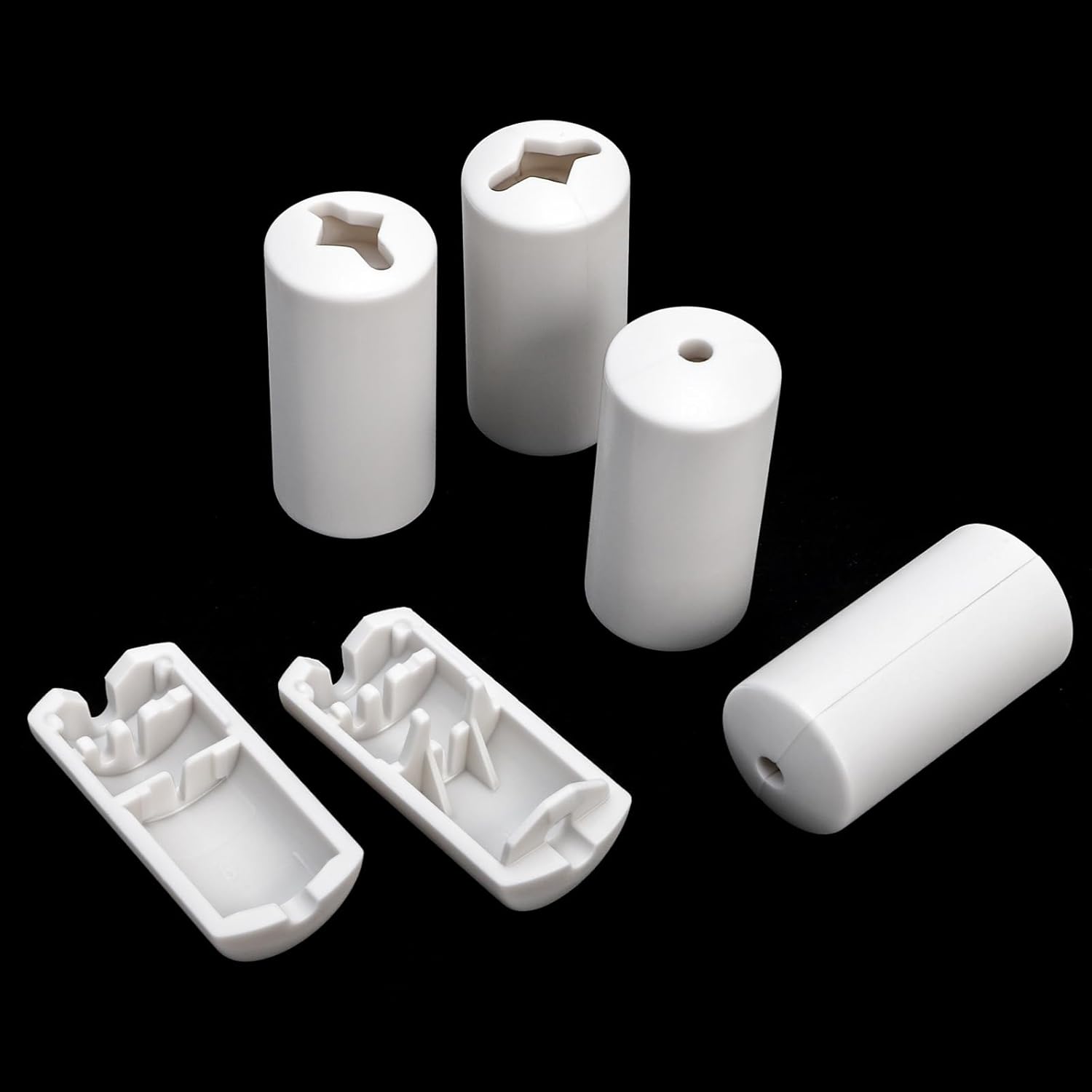 20 Packs Pull Cord Knobs for Window Blind, Safety Breakaway Condensers, White Cylinder Blind Tassels Pendant, Decorative Drops End Home Office Roman Shades Accessories - Image 4