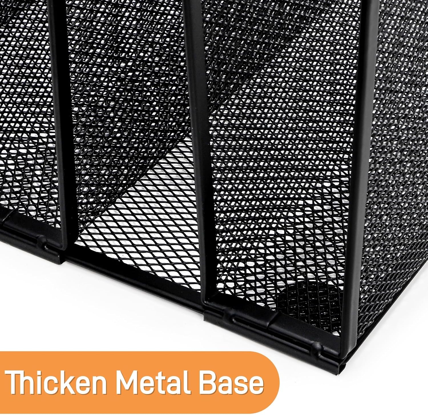 Adjustable Desk File Organizer, 5 Sections Upright Desktop Standing Wire Mesh Paper Divider, Sturdy Metal Folder Sorter for Office Supplies - Image 5