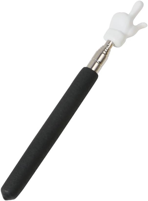 Teacher Pointer Sticks Finger,Pointer for Classroom,Telescoping Hand Pointer, Retractable Classroom Fingers Elementary School Kindergarten Teacher,Classroom Supplies (1 PCS, Black) Black 1 PCS - Image 1