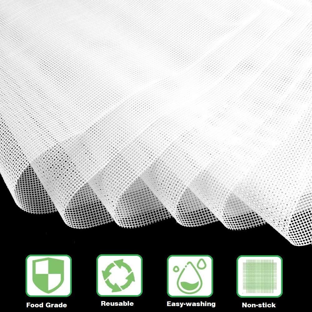 6 Pack Silicone Dehydrator Sheets,Non-stick Food Fruit Mats Reusable Steamer Mesh Mat for Dryer (6, 14 x inch)  inch - Image 5